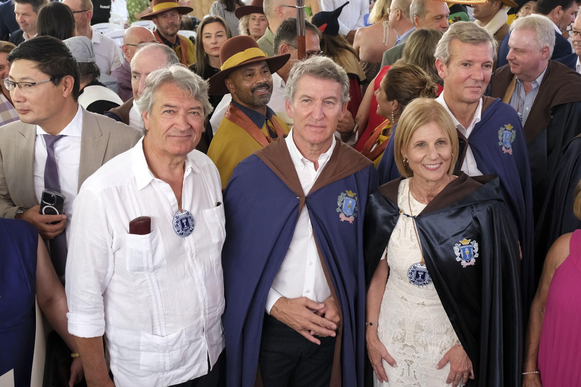 Feijóo junto a Saldaña y García-Pelayo.