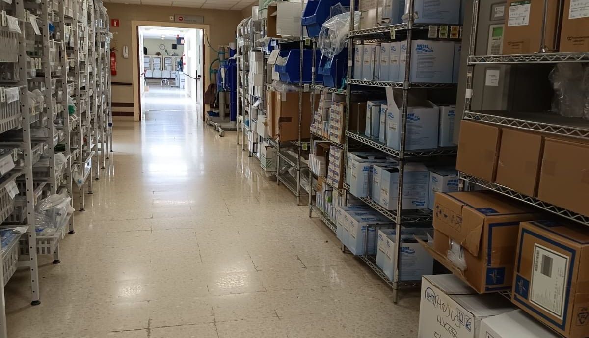 El interior de la zona de UCI en Jerez.