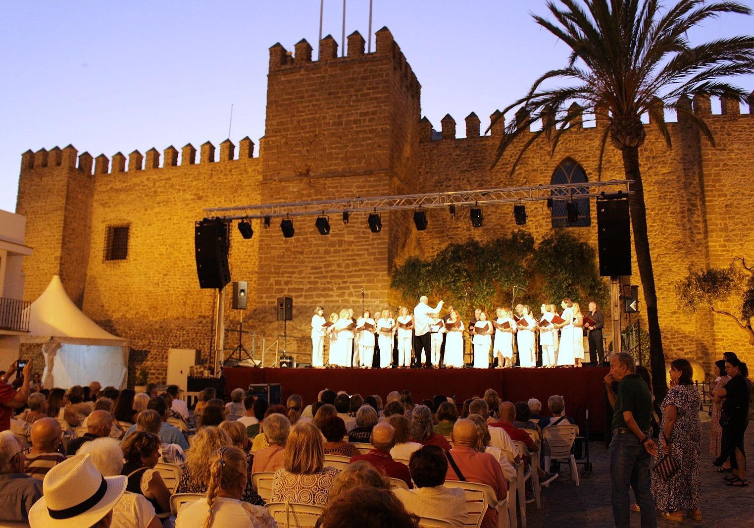 El Castillo de Luna durante la 'Noche de Habaneras' el pasado año. 