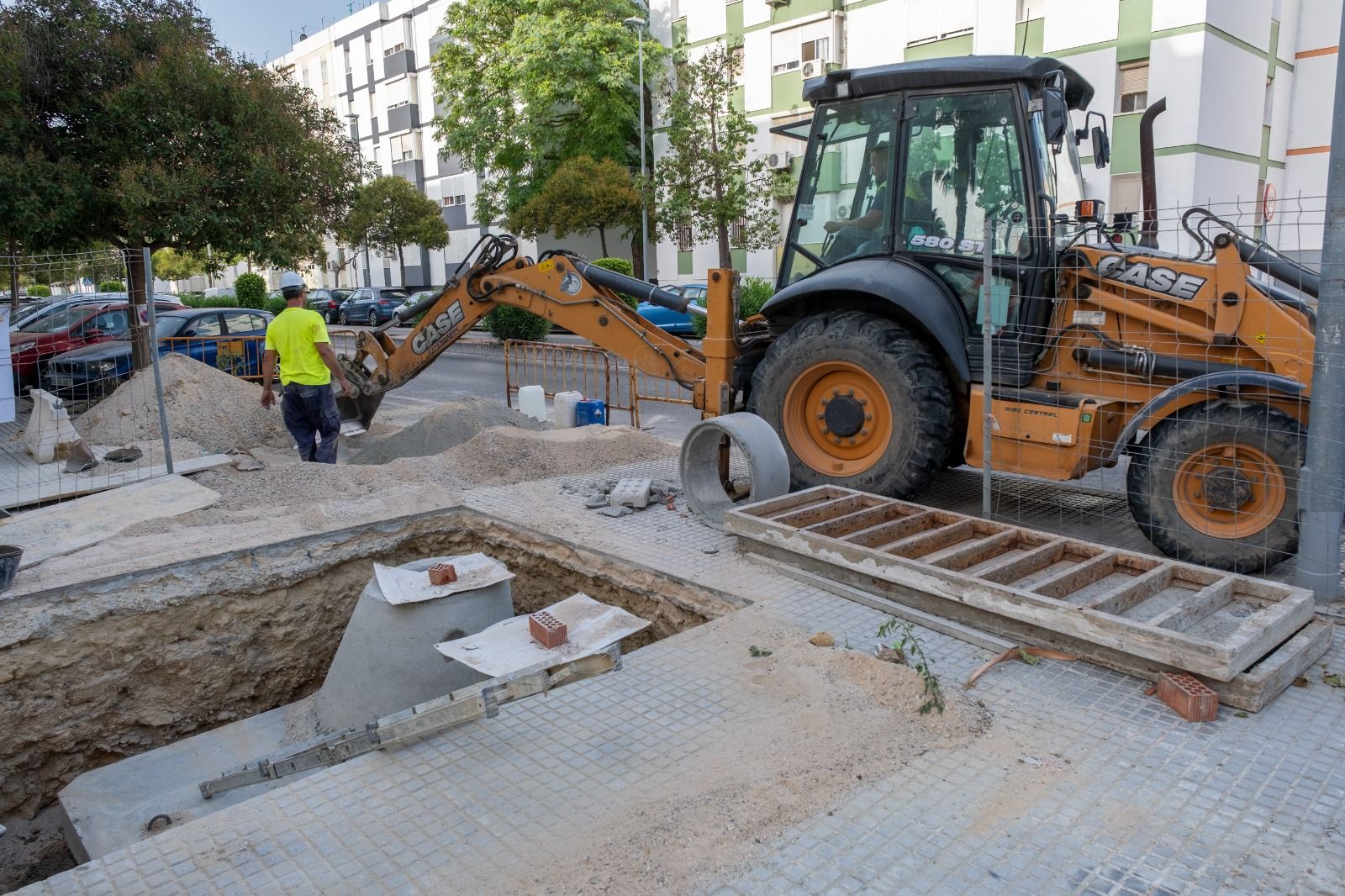 Trabajos que se ejecutan dentro del plan de reforma del viario urbano. 