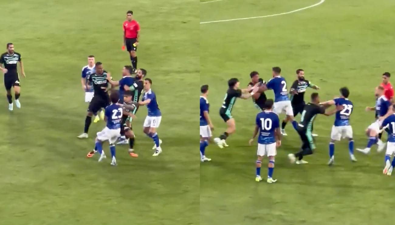 La tangana a puñetazos en el Betis Como