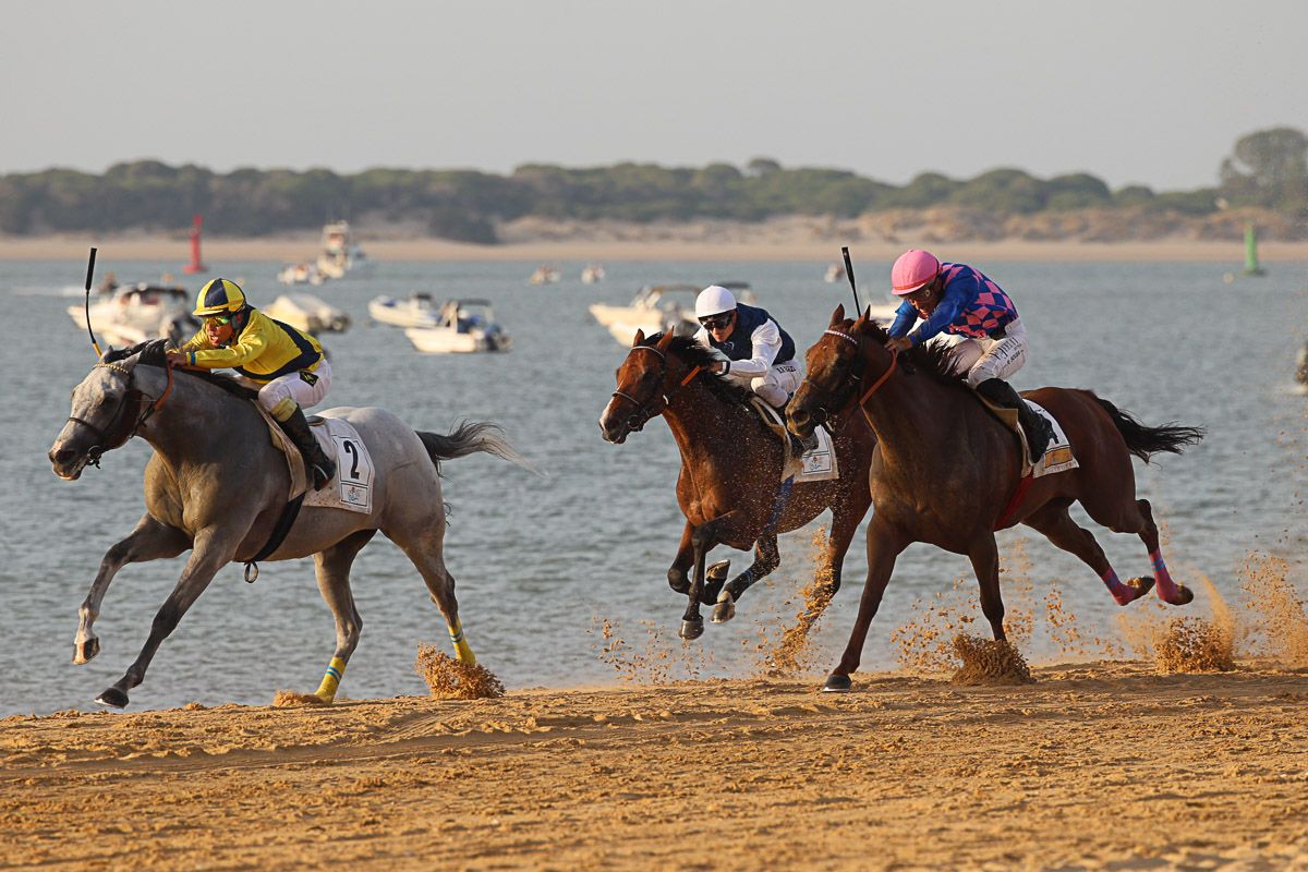 Carreras de caballos de Sanlúcar en una edición pasada.