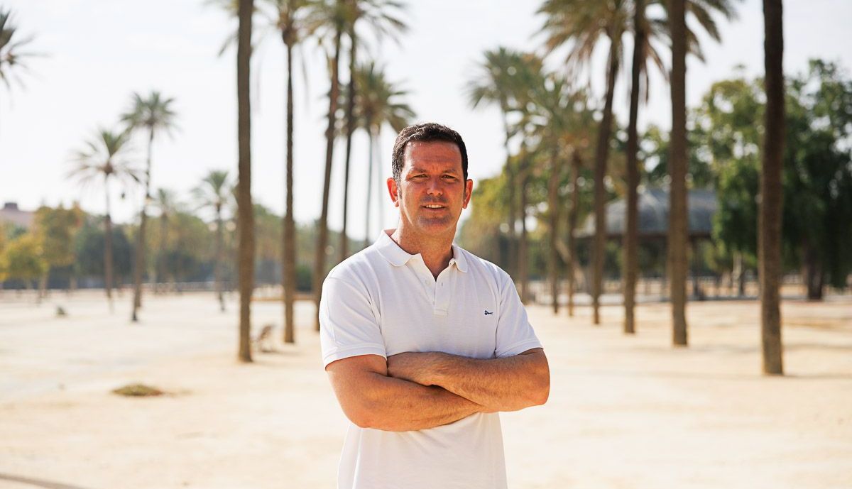 Jesus Viloita posando para esta entrevista. 