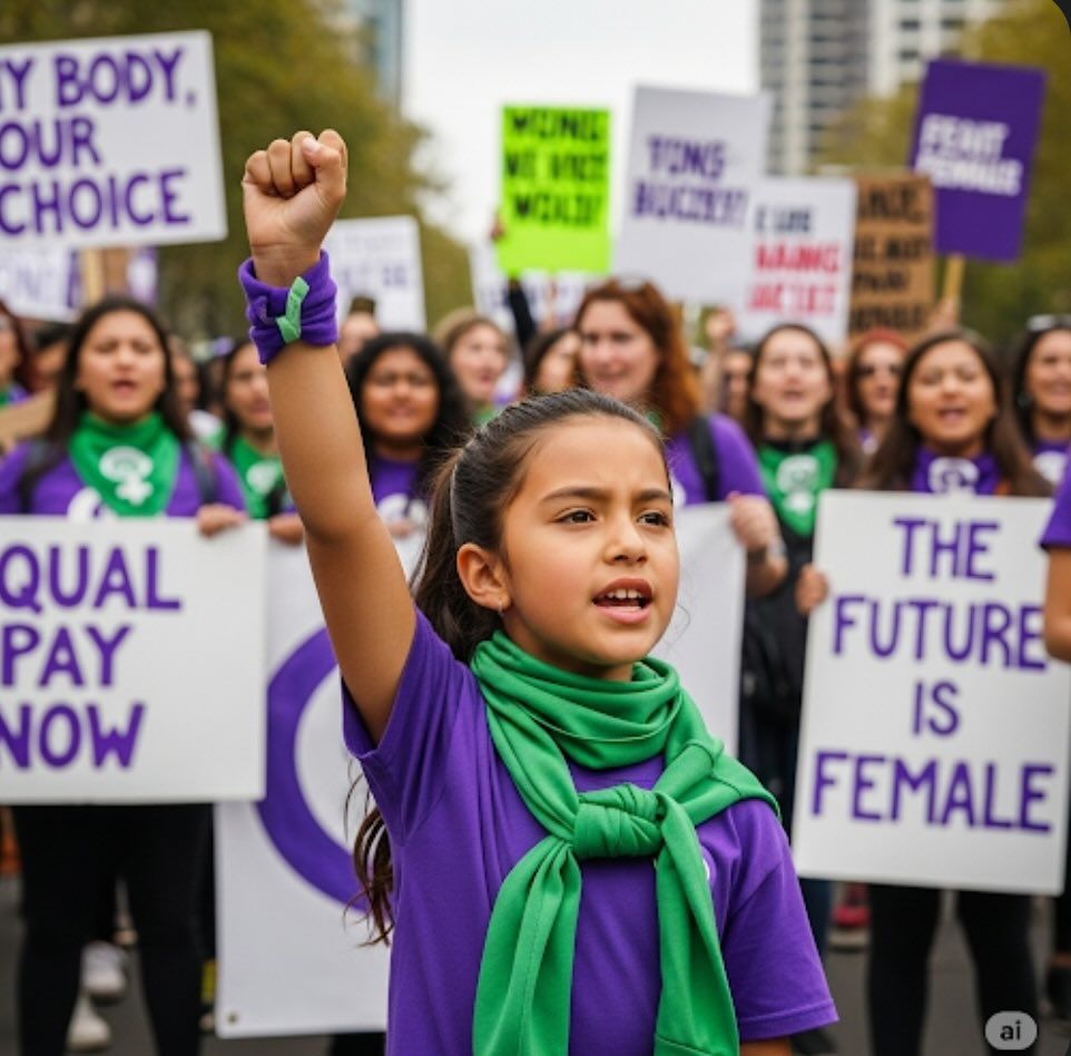Una manifestación feminista.