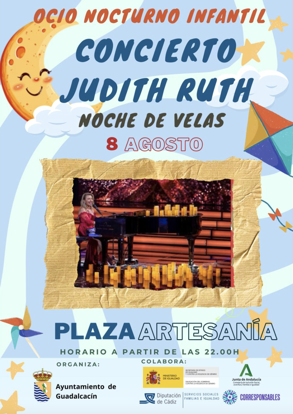 Cartel de la Noche de las velas de Guadalcacín.