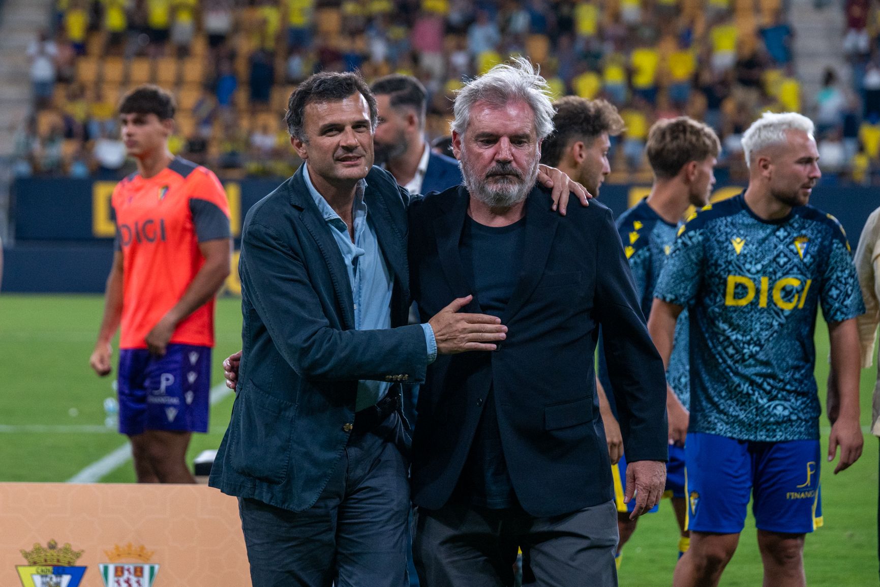 García de León y Vizcaíno tras la entrega del Trofeo Carranza.