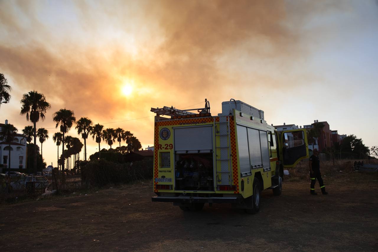 Incendio de Tarifa en los últimos días.