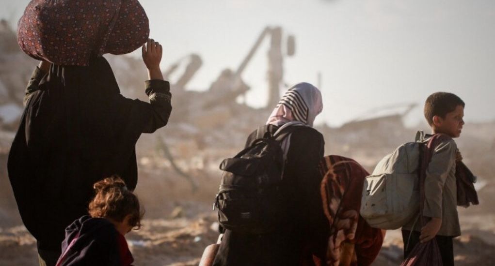 Desplazados por el genocidio de Israel, en una imagen de UNRWA.