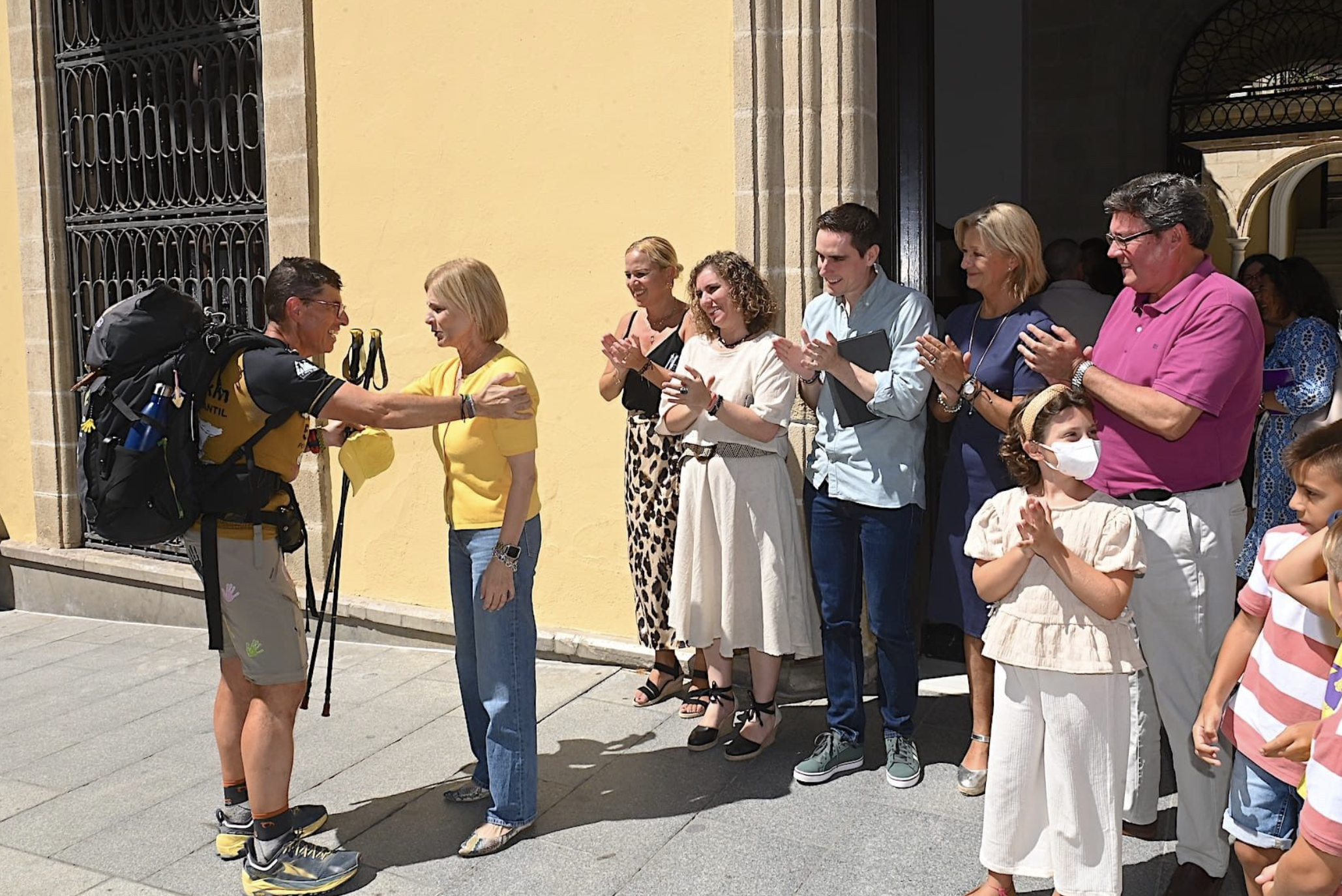 Recepción del deportista José Antonio Nieto Peña en Jerez.