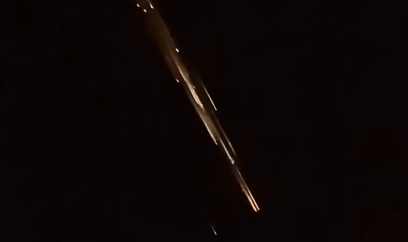 La bola de fuego vista este domingo en Andalucía.