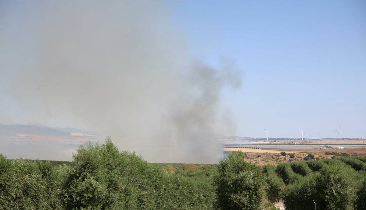 El fuego en el entorno de La Suara.