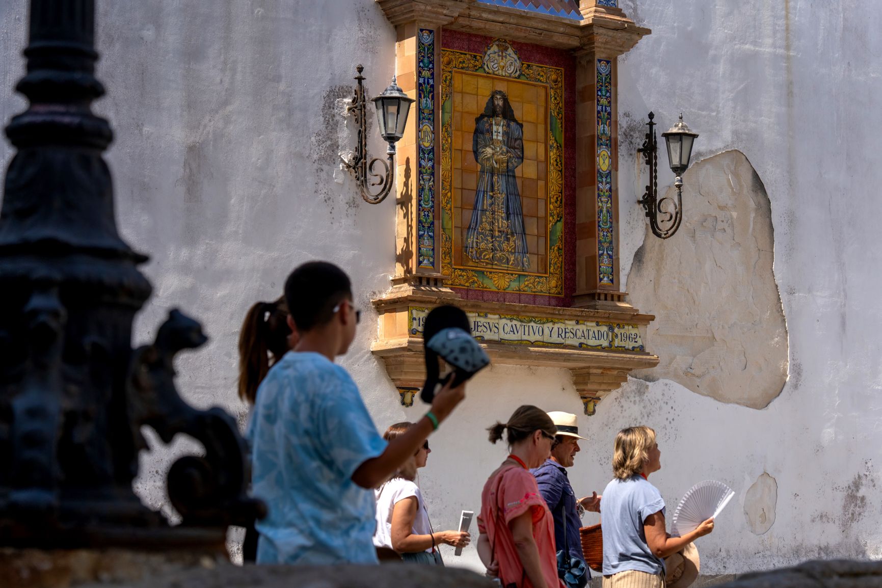 Ambiente en el interior de la iglesia.