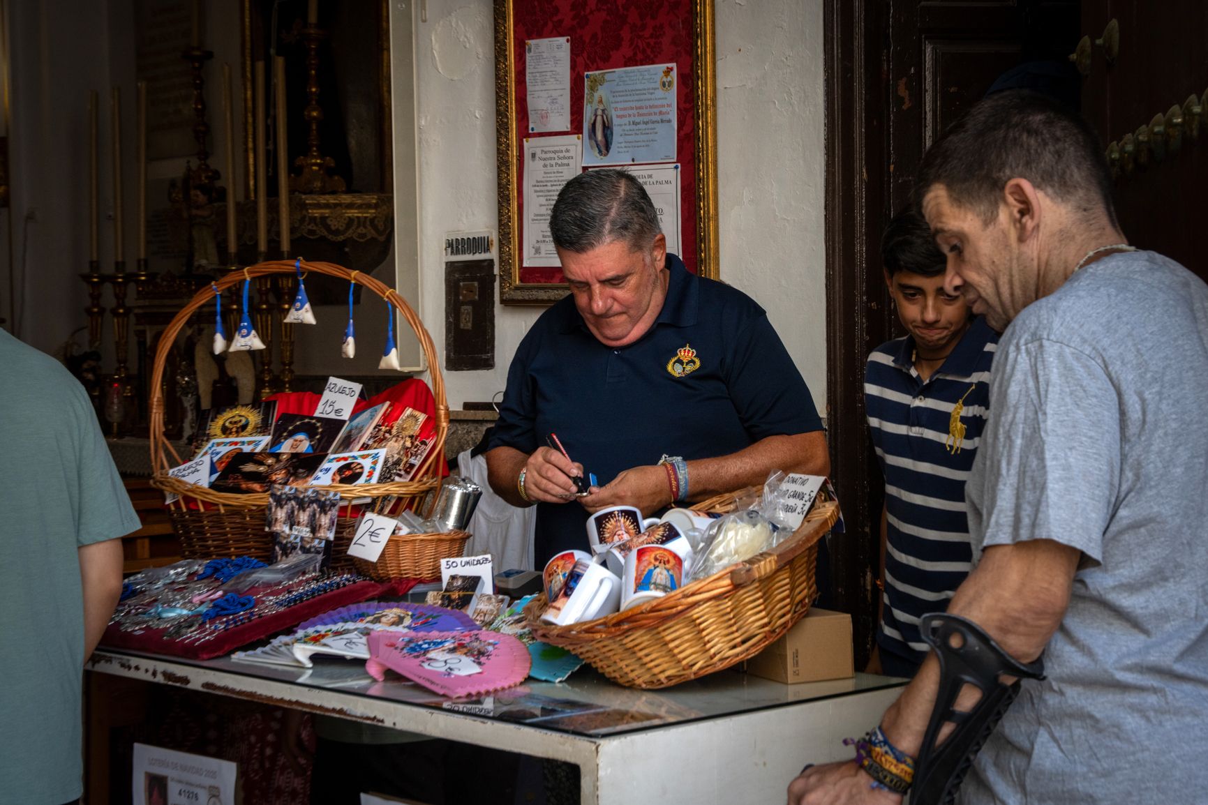 Venta de merchandising de La Palma.