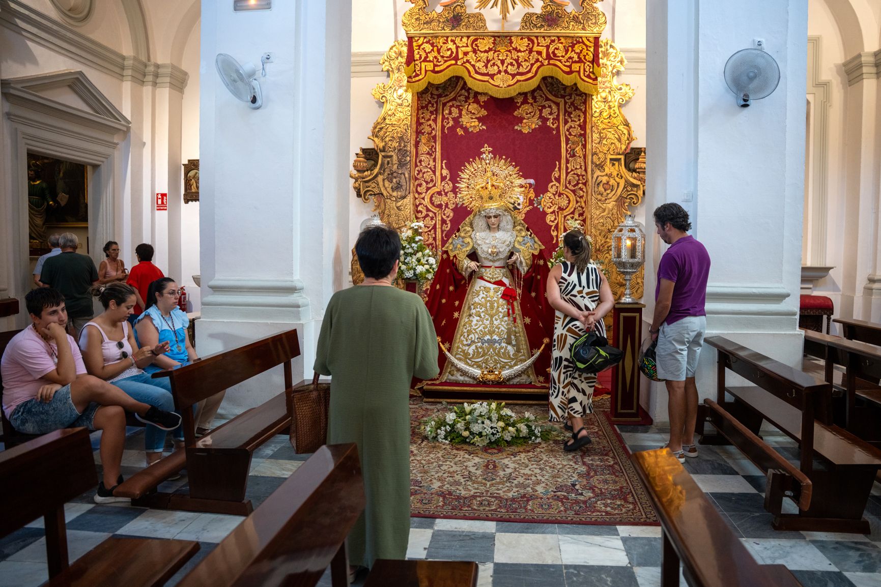 La imagen de Nuestra Madre y Señora María Santísima del Amparo.