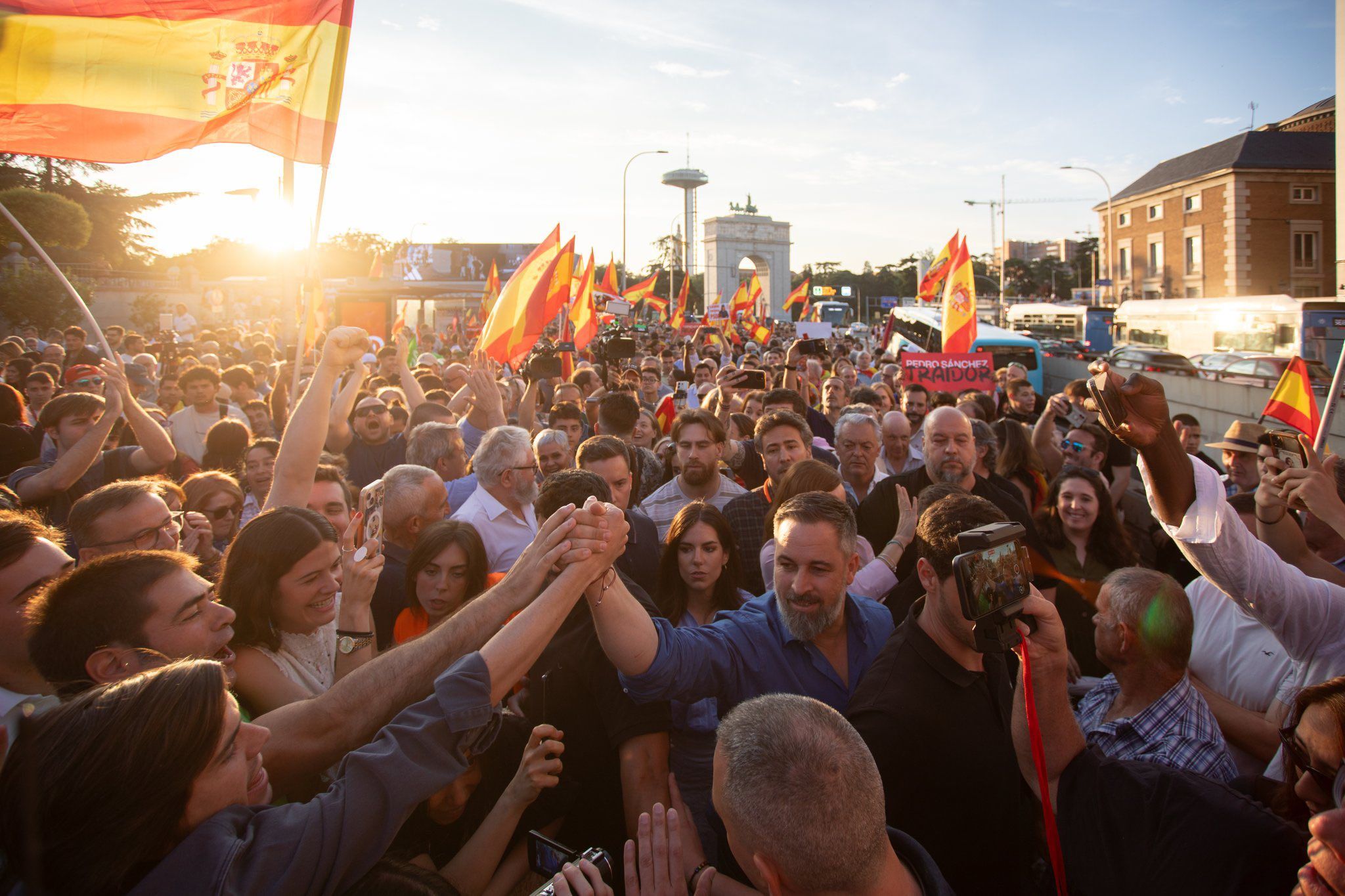 Santiago Abascal, en una aparición pública.