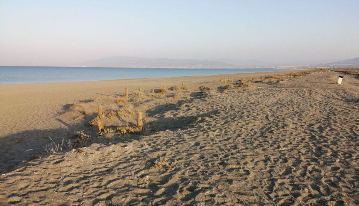 Así se encuentran las dunas en Cabo de Gata.