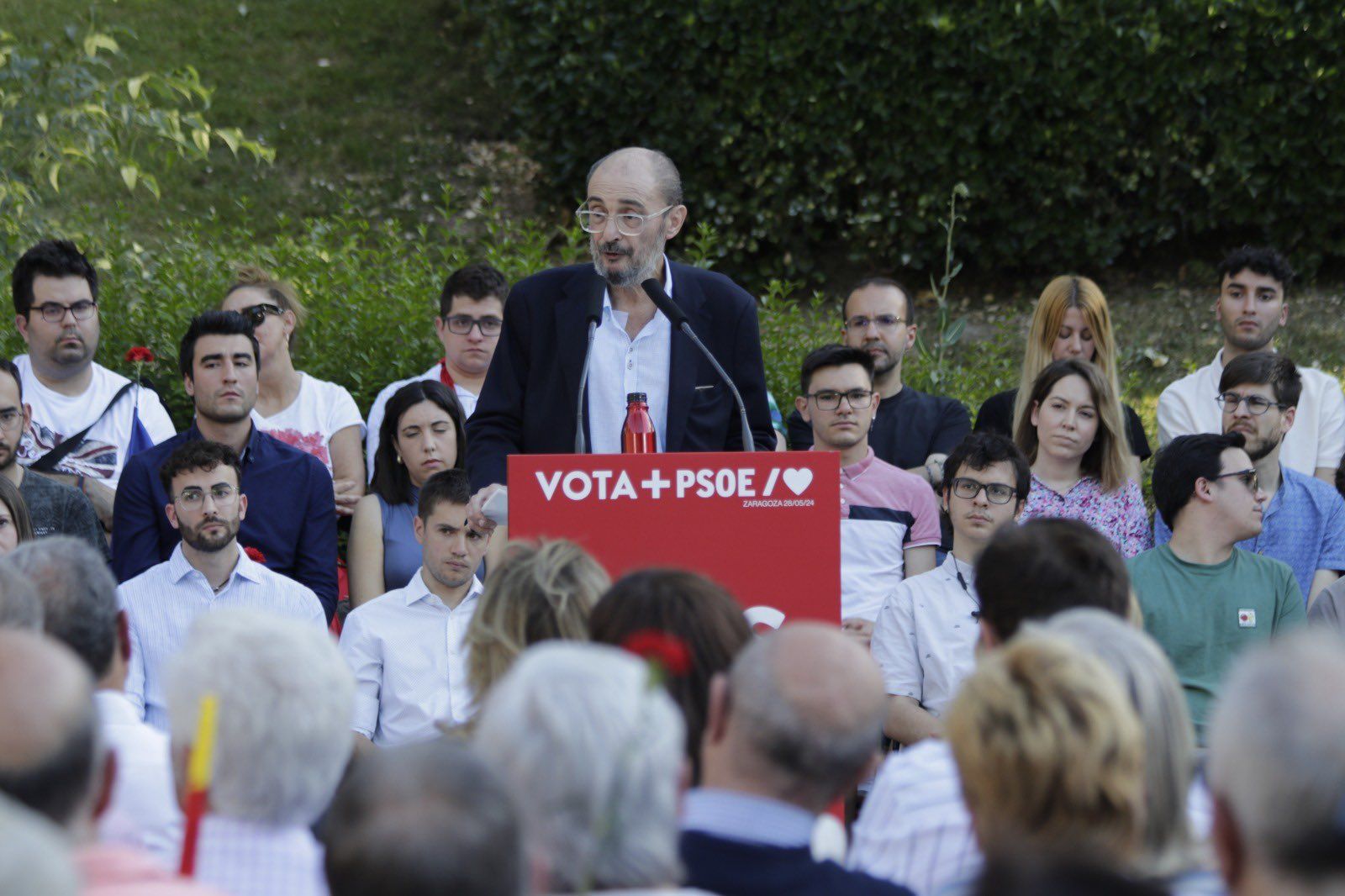 Javier Lambán en una imagen de sus redes sociales.