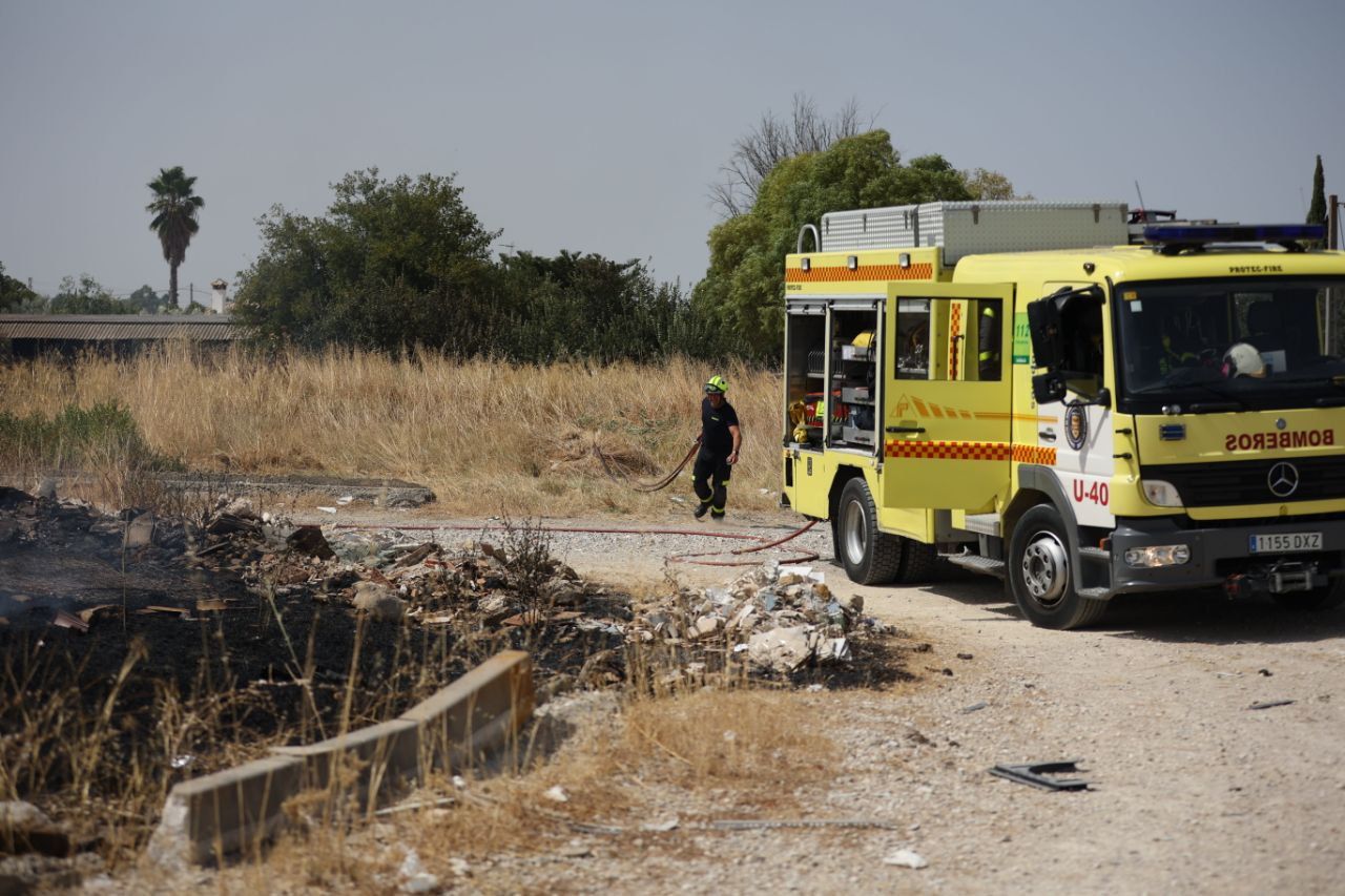 Así han intervenido los efectivos esta tarde en esta zona de Jerez.