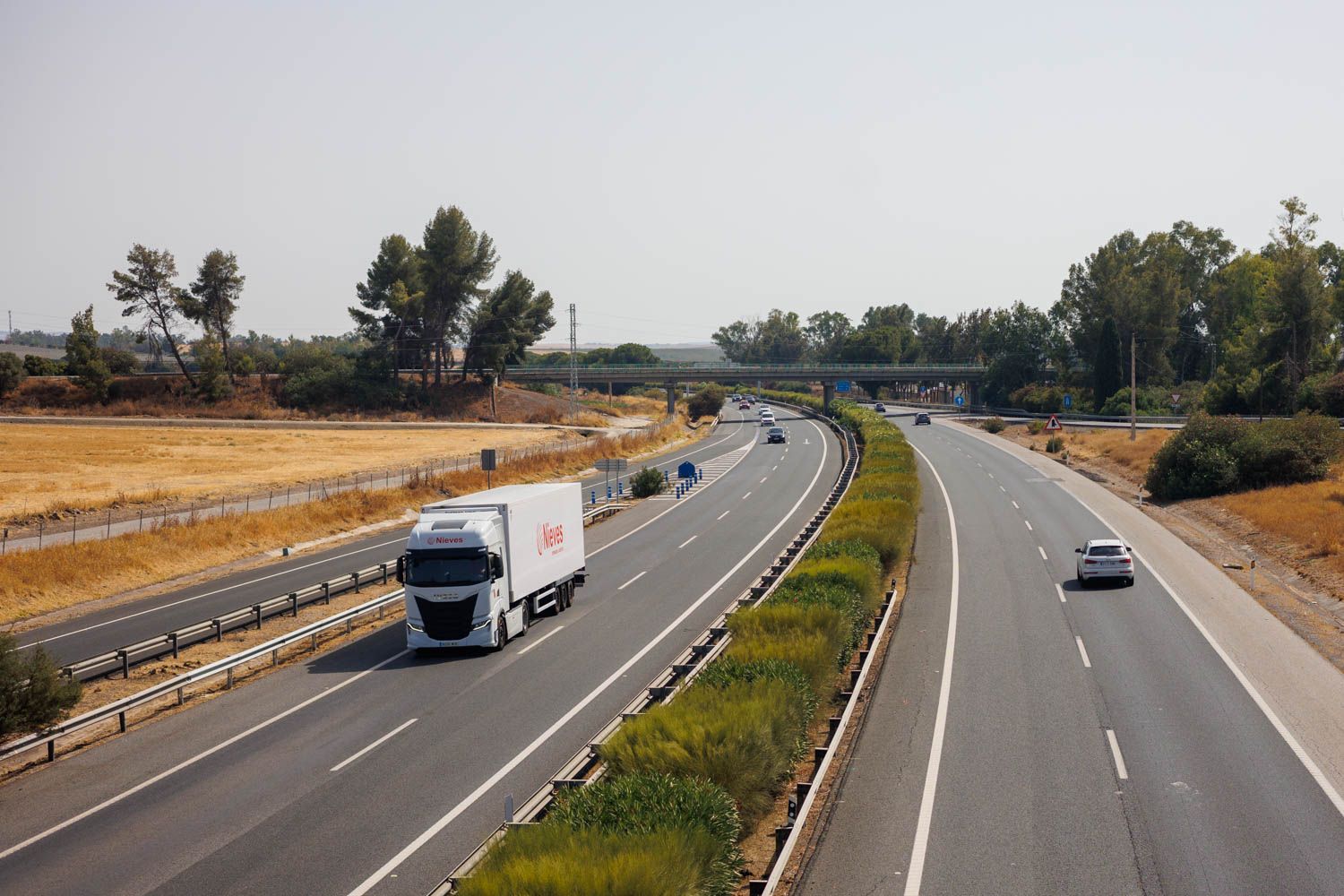 Imagen de la autopista con dirección Sevilla.