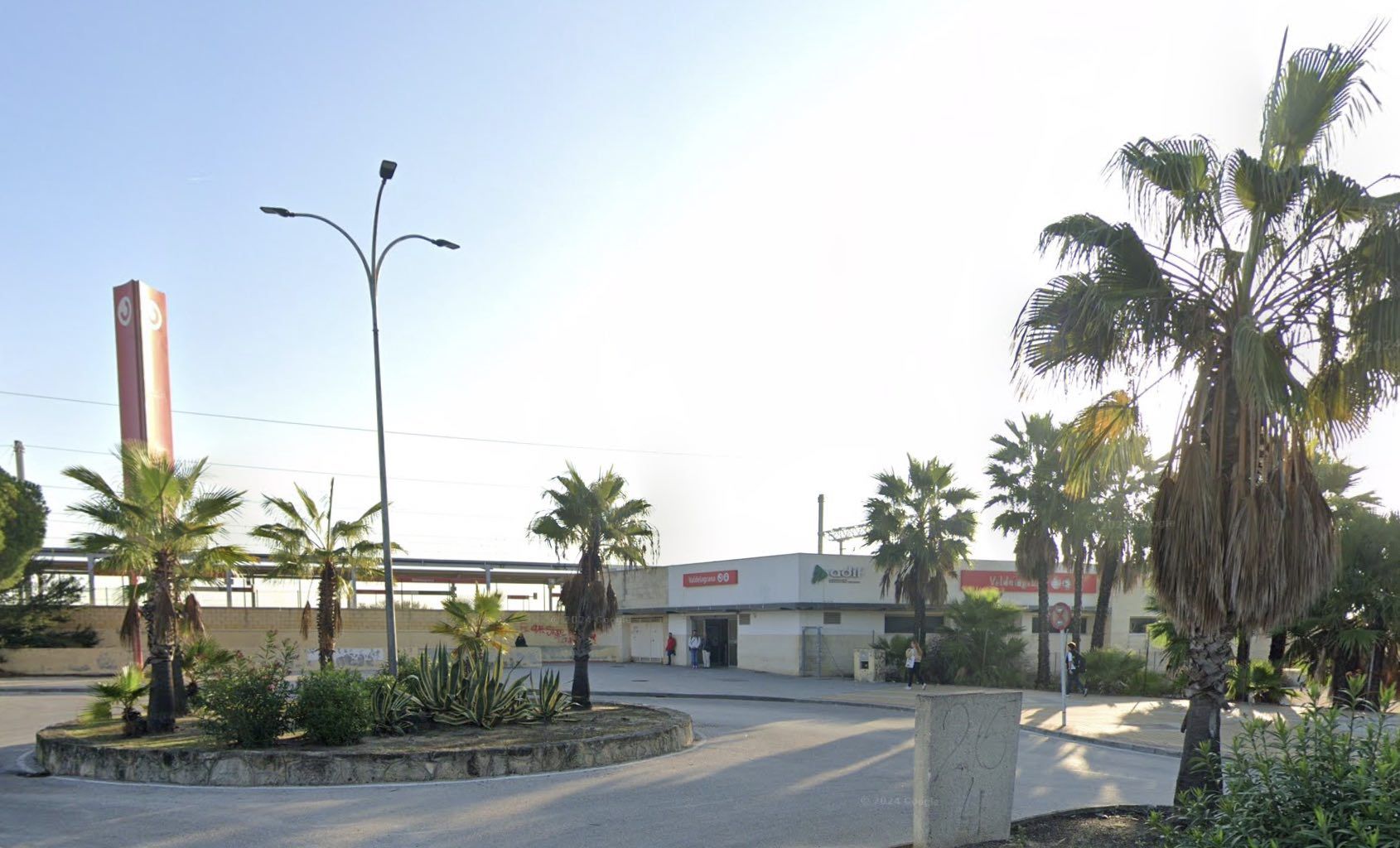 La estación de Cercanías de Valdelagrana.