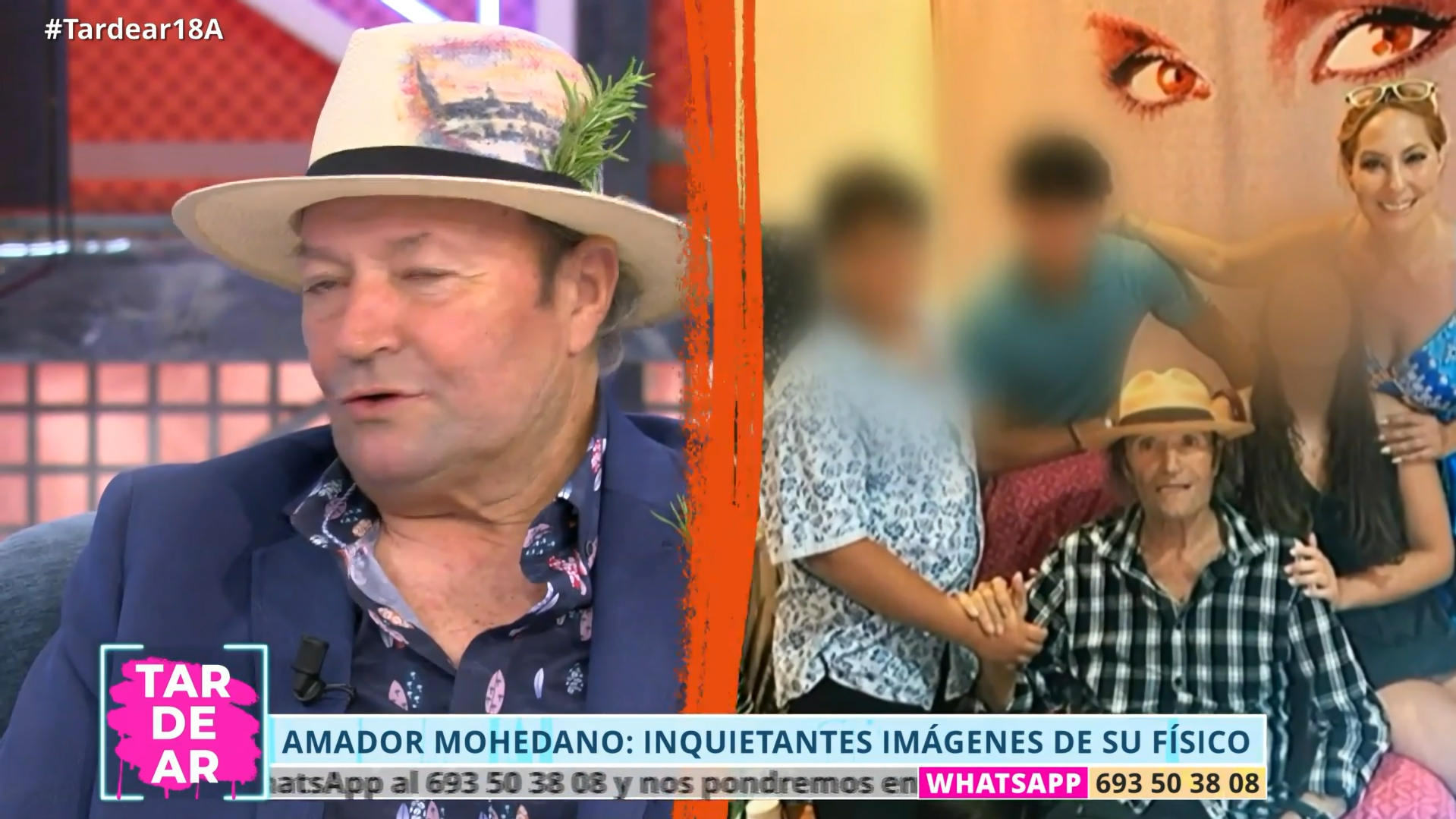 Amador Mohedano tras salir del hospital. Amador Mohedano tras salir del hospital.