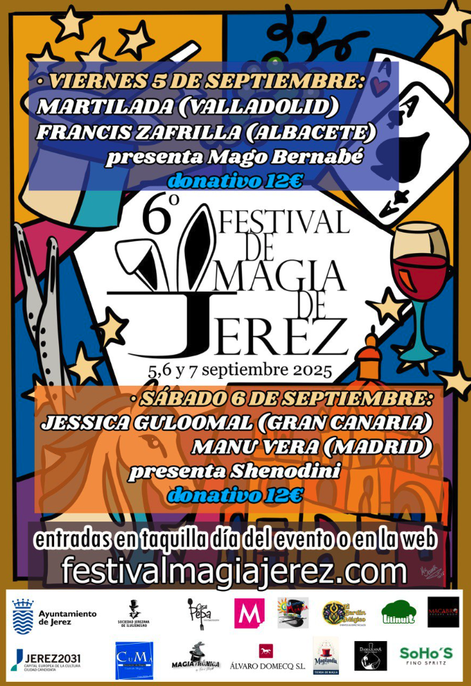 Cartel Festival de Magia de Jerez.