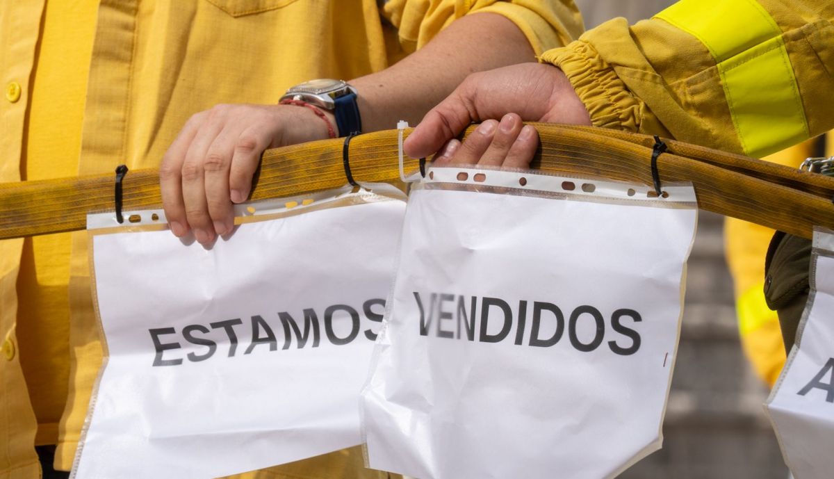 Detalle de una manifestación.