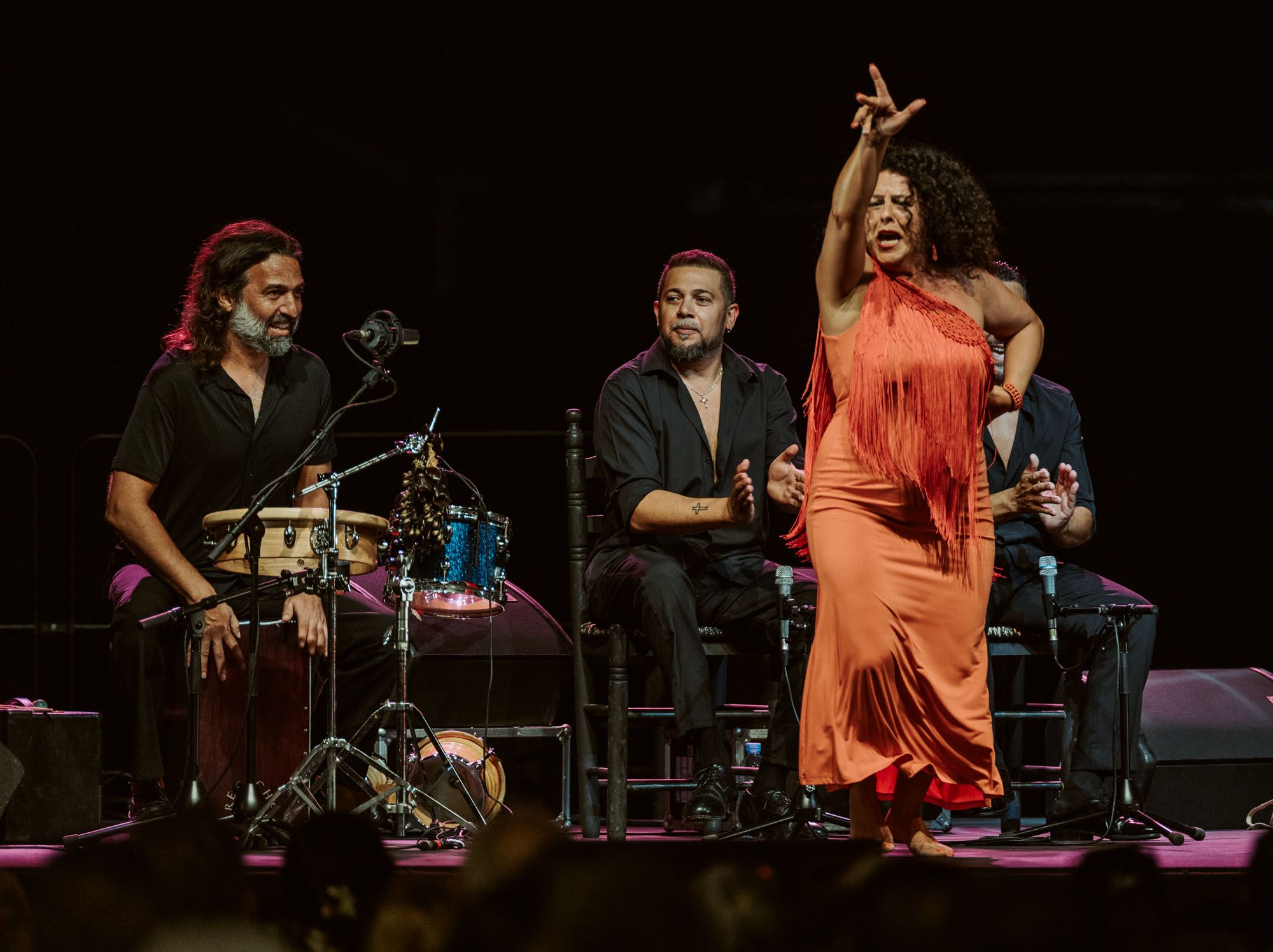 Melchora Ortega, Juan Diego Valencia y Perico Navarro