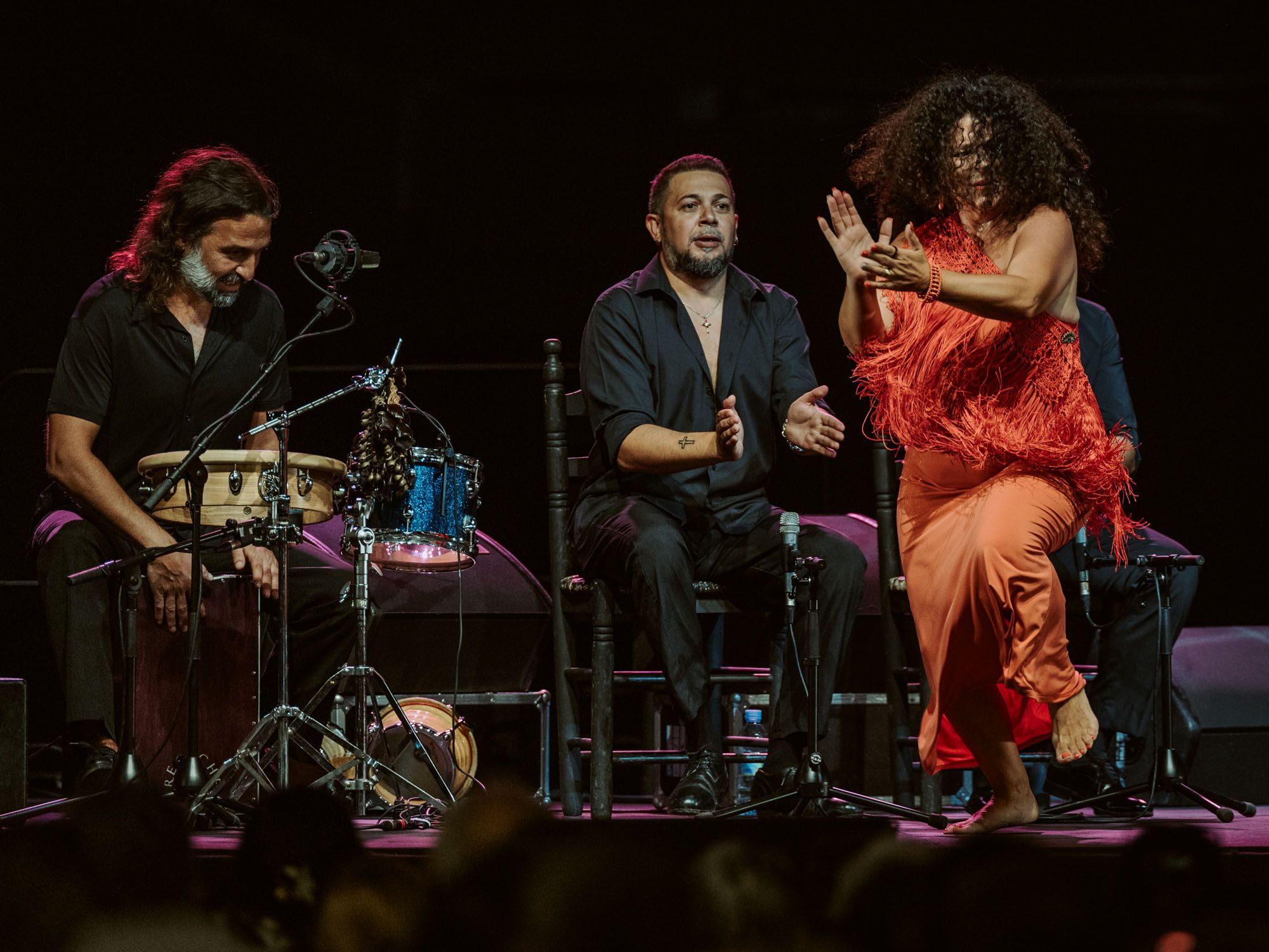 Melchora Ortega, Juan Diego Valencia y Perico Navarro