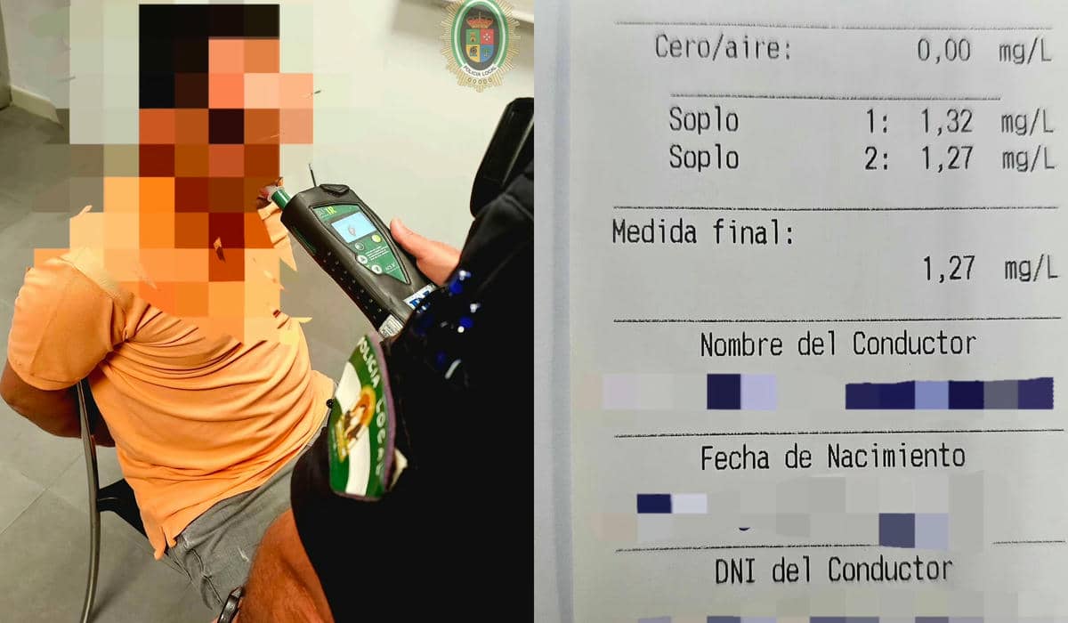 Las imágenes del caso compartidas por la Policía Local de San Juan de Aznalfarache.