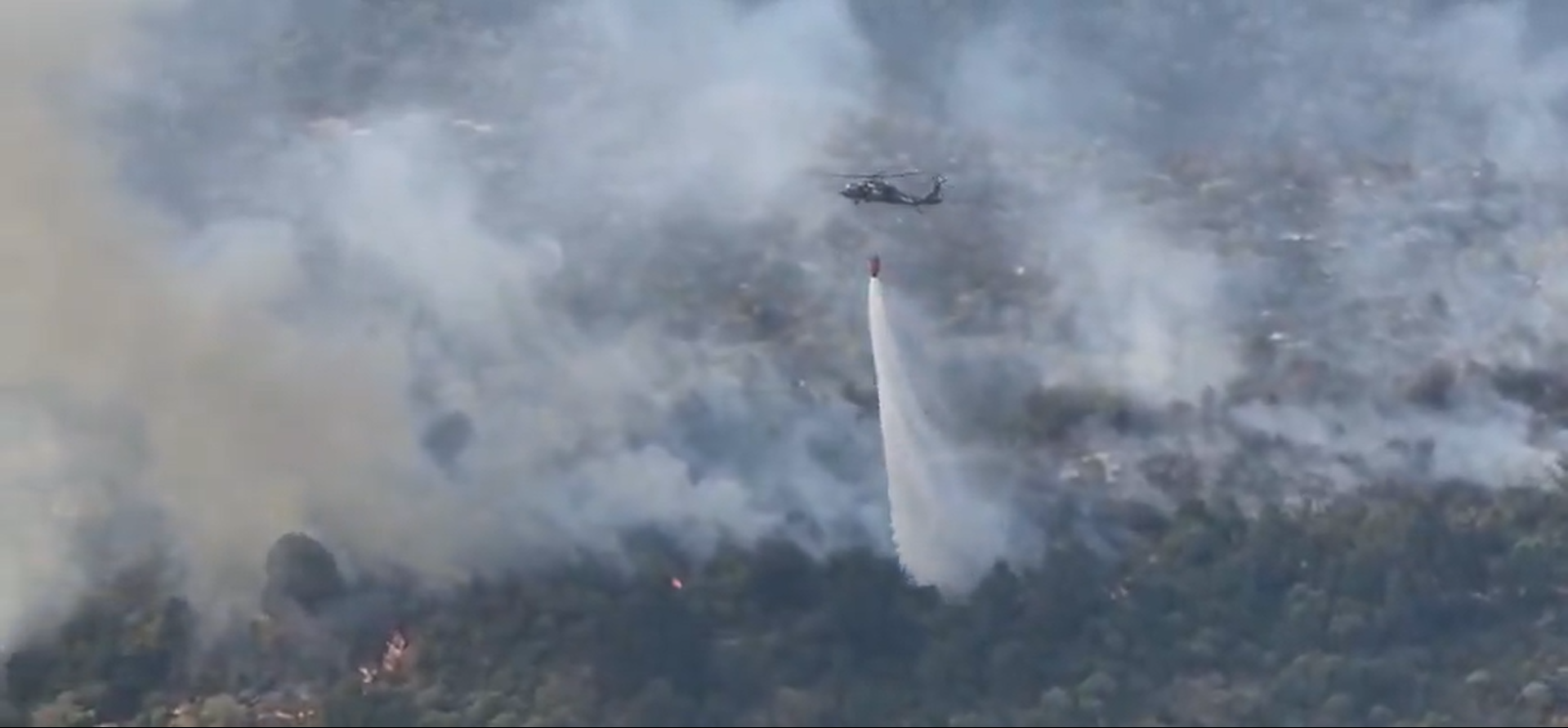 Incendio de Jarilla en Cáceres.