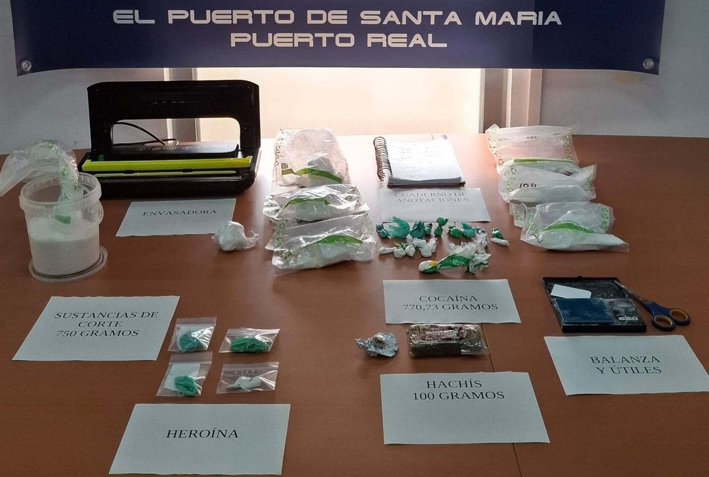 Droga incautada al clan familiar de Jerez.