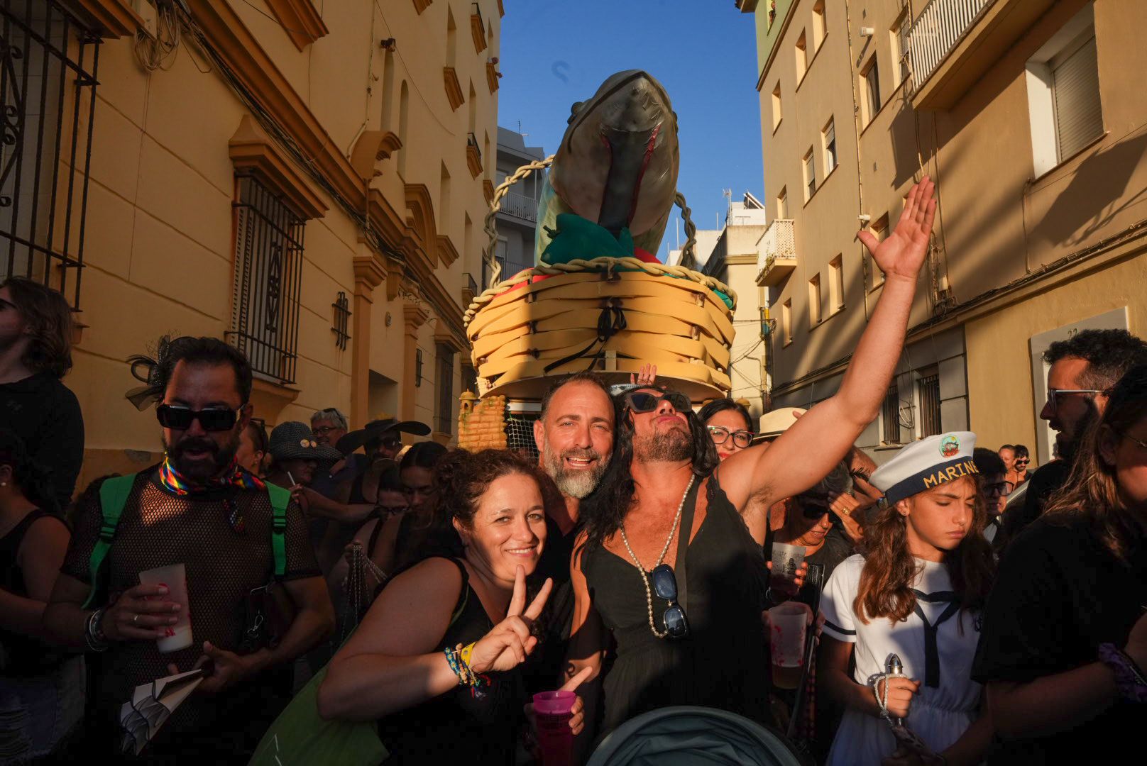 Por las calles gaditanas.