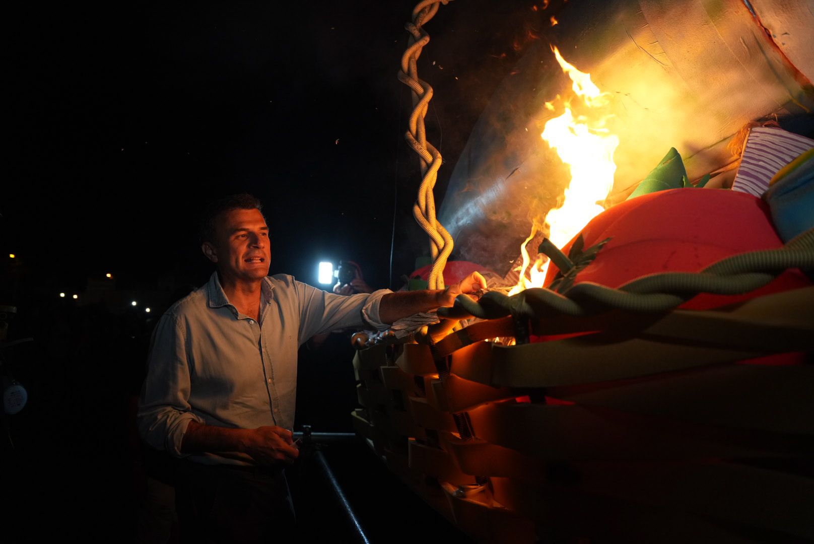 El alcalde, Bruno García, en el simbólico evento.
