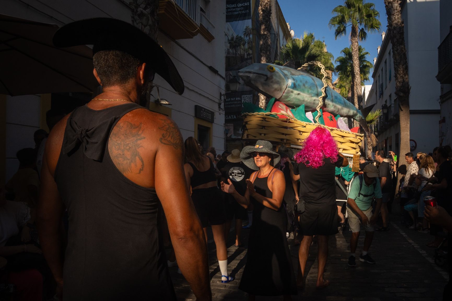 ambiente en el barrio de la viña