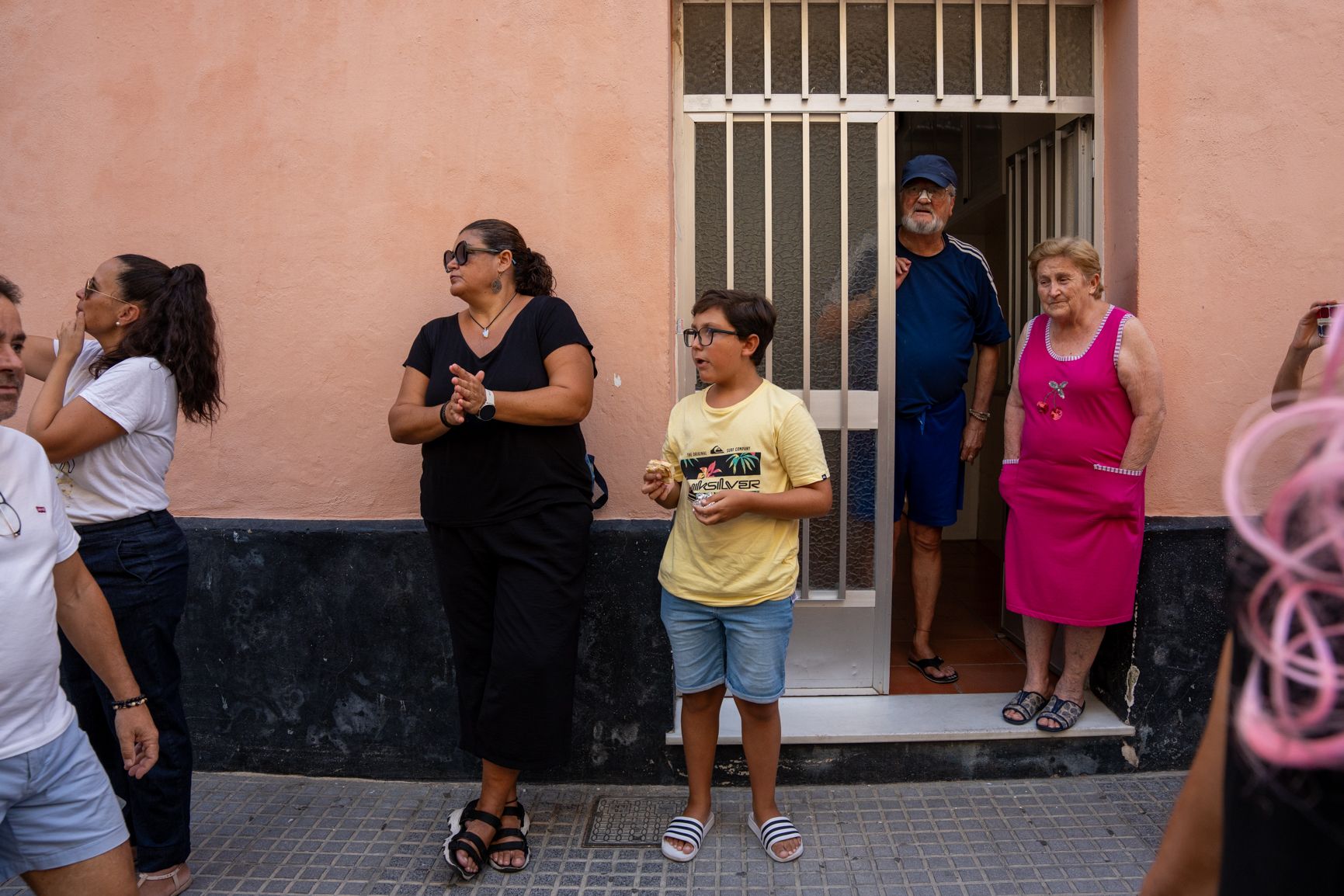 gente del barrio de la viña