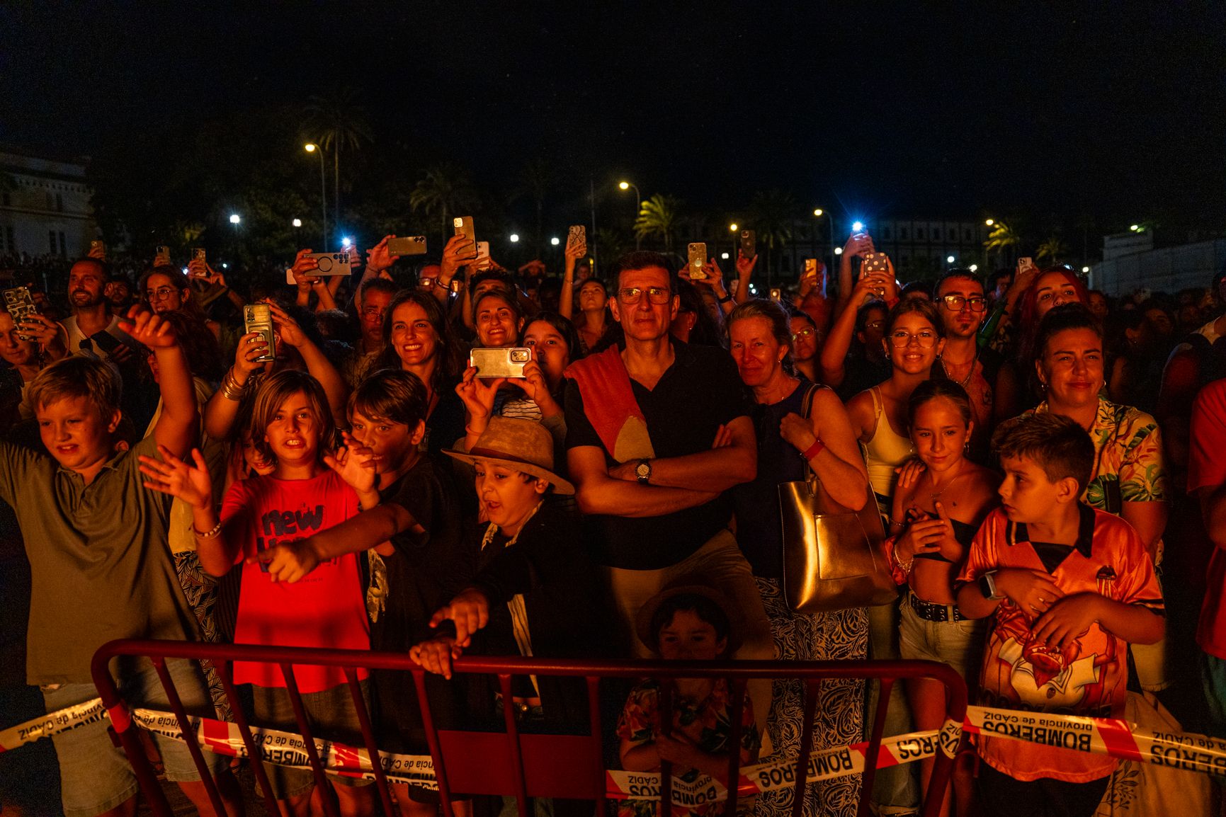 ambiente en la quema de la caballa