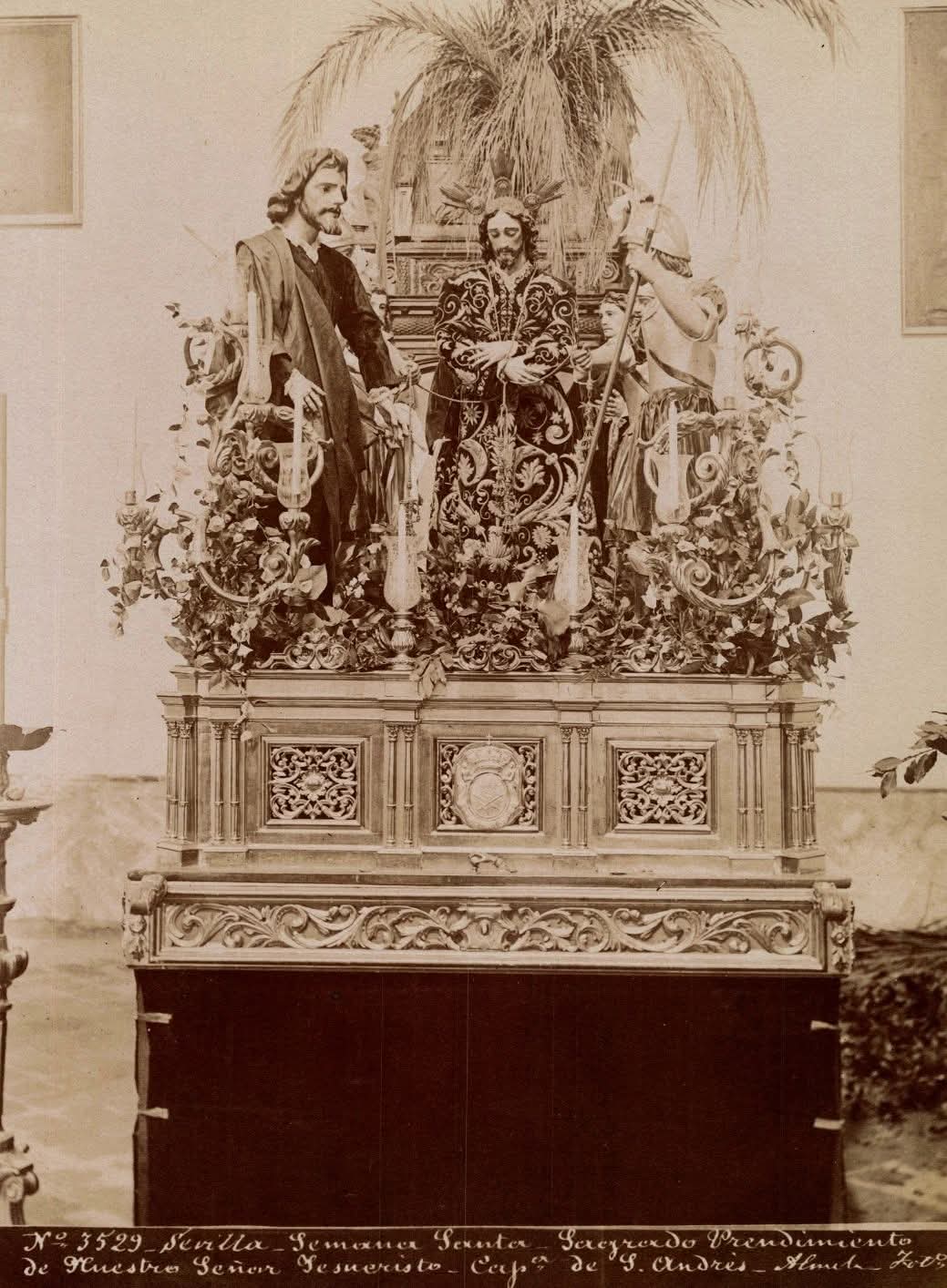 El paso 'viajero' cuando en Sevilla llevaba el misterio de Los Panaderos. 