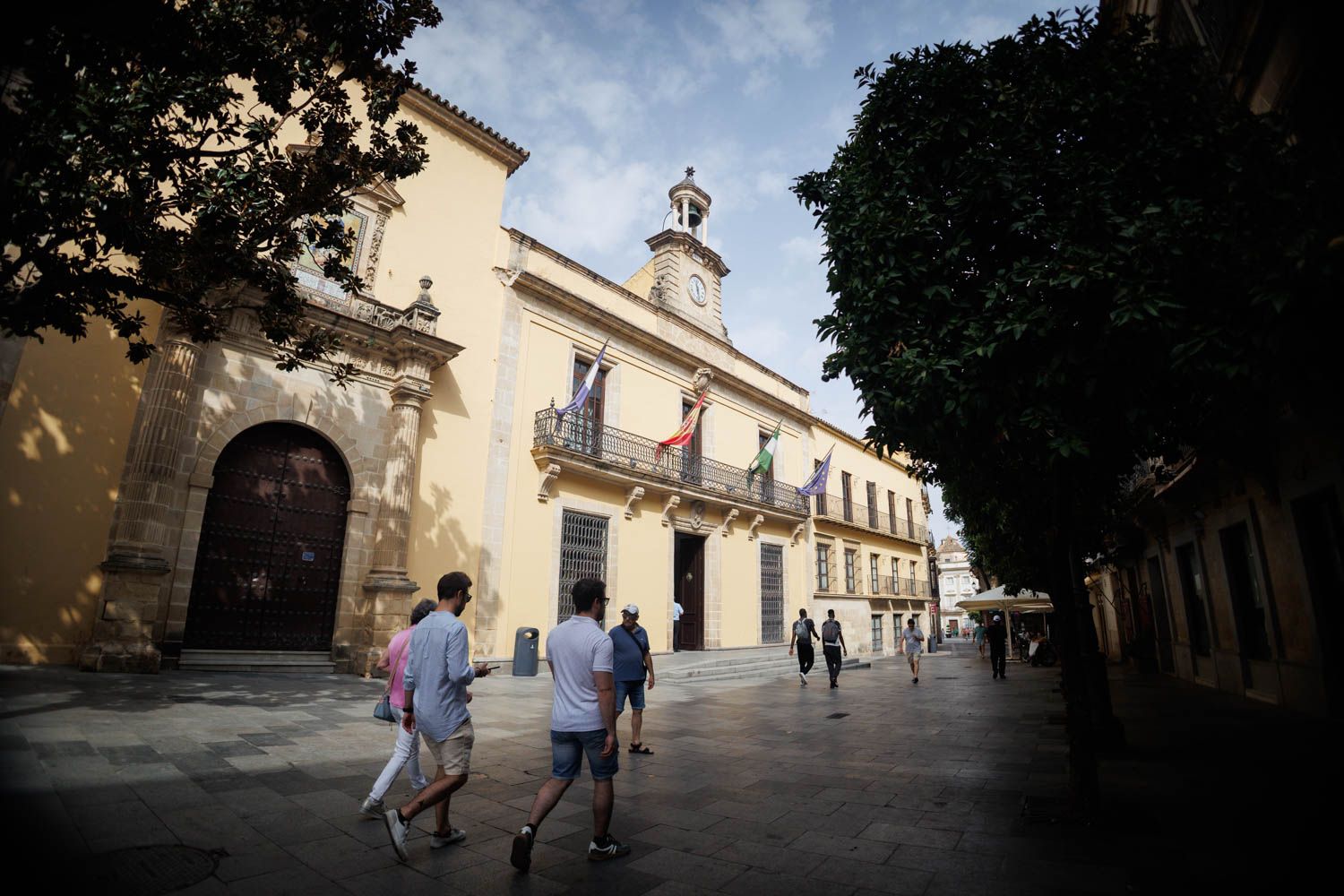 Fachada del Ayuntamiento de Jerez, en una imagen reciente.