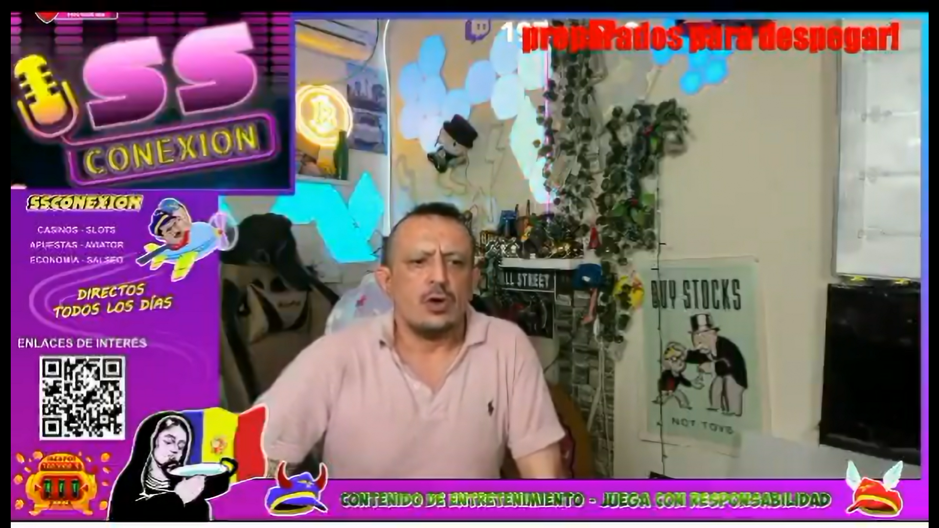 Simón Pérez durante un directo.