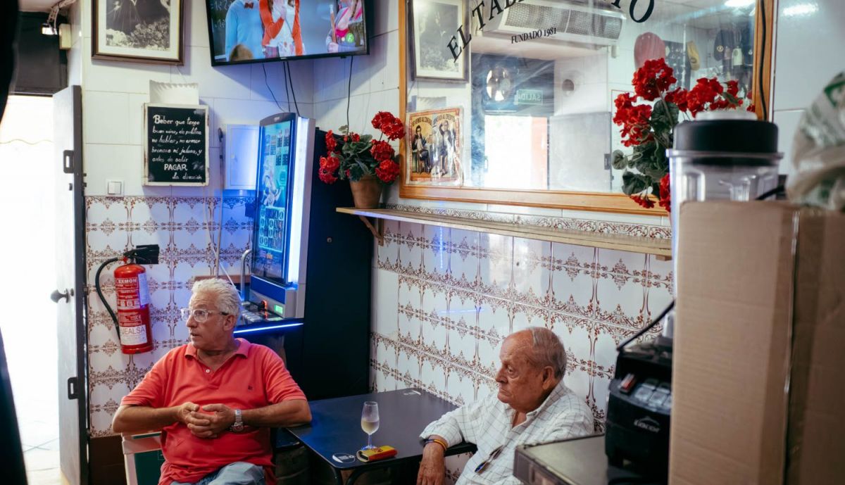 Detalle del interior del bar. 