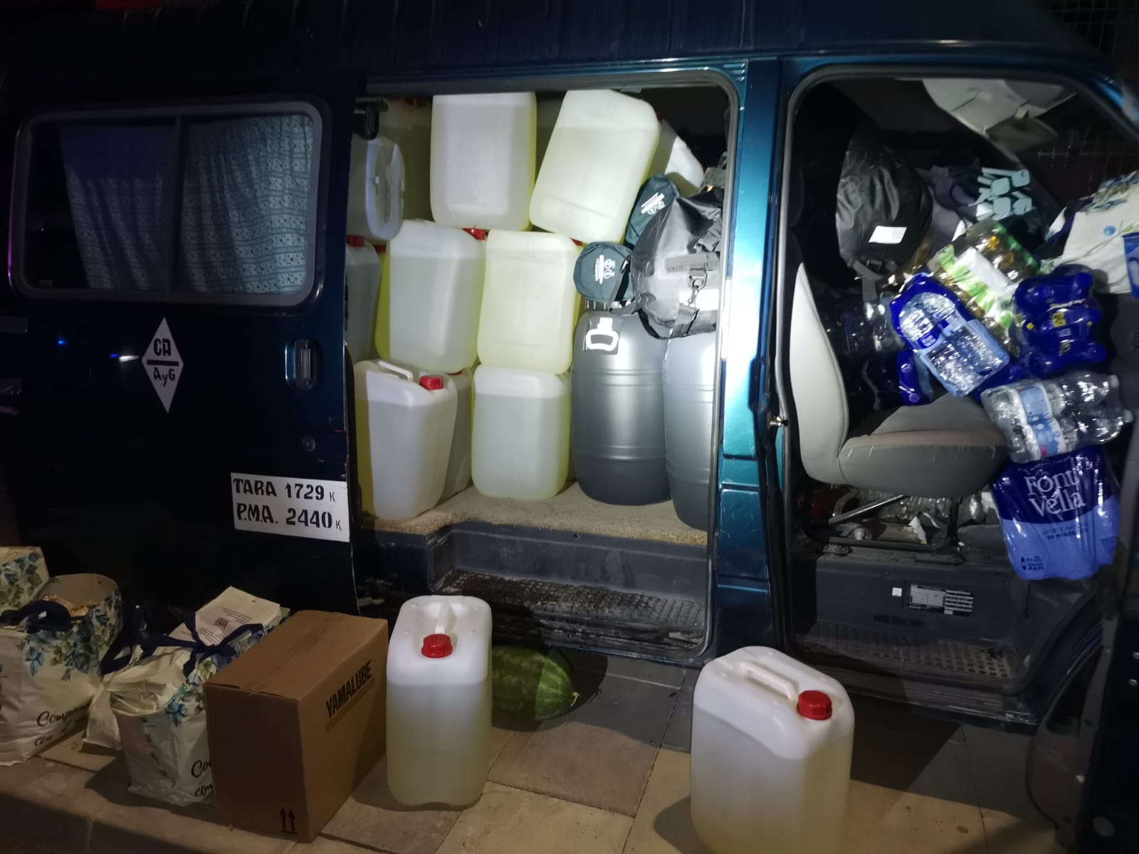 Furgoneta encontrada por la Policía de Chiclana.