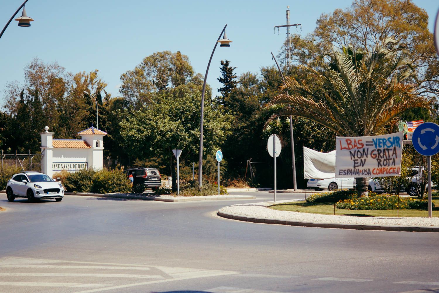 Entrada a la Base de Rota, en una imagen reciente.