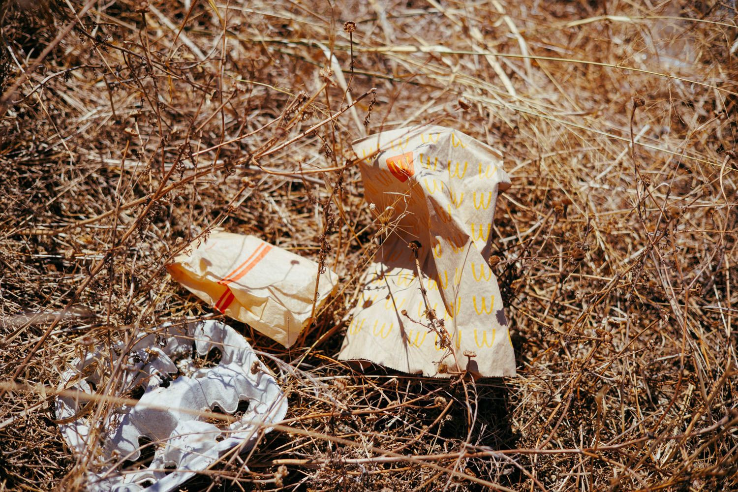 Restos de McDonald's en el Polígono El Portal de Jerez.