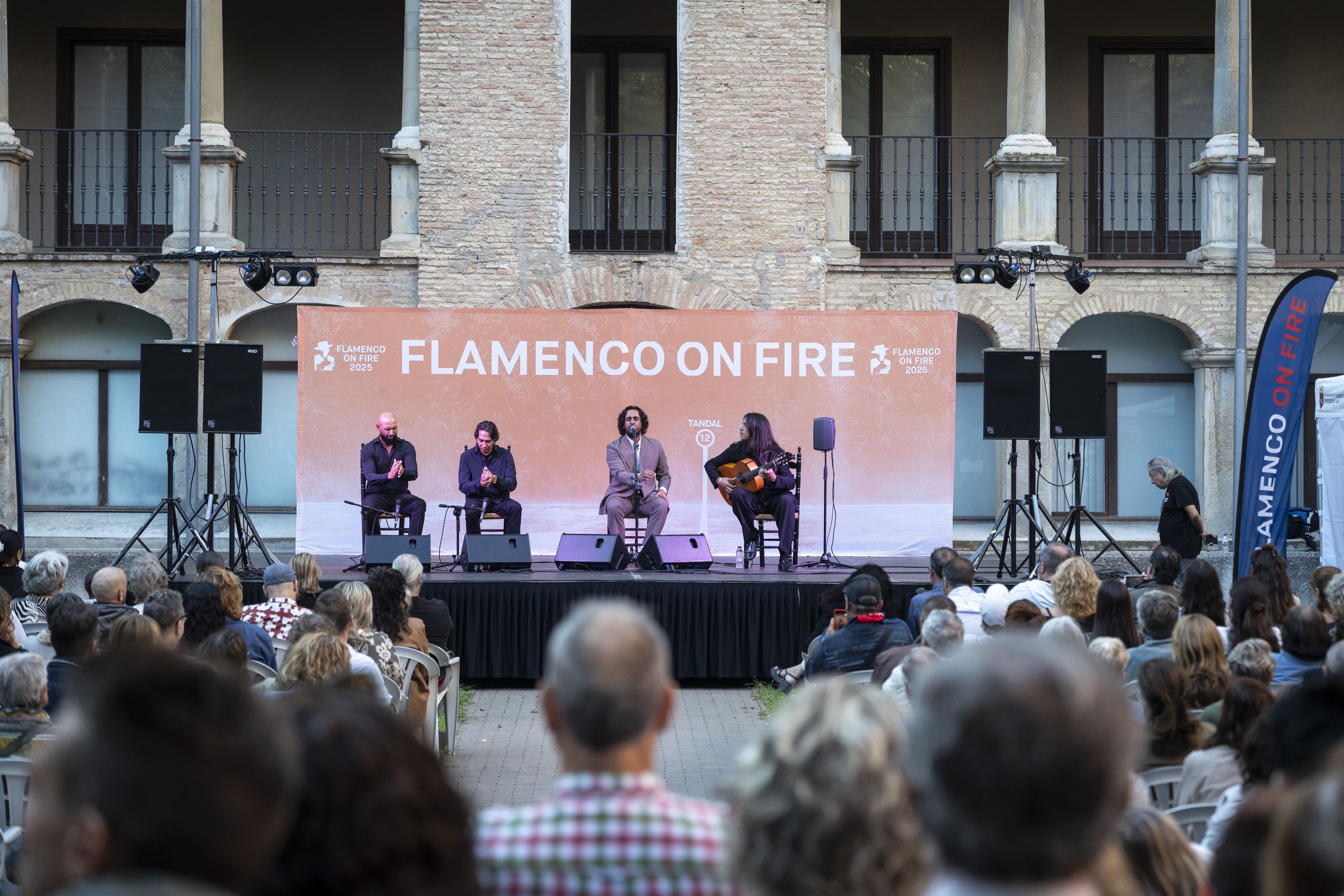 Ismael de la Rosa 'El Bola' y José del Tomate, durante su intervención en el Espacio Sabicas de Flamenco On Fire.