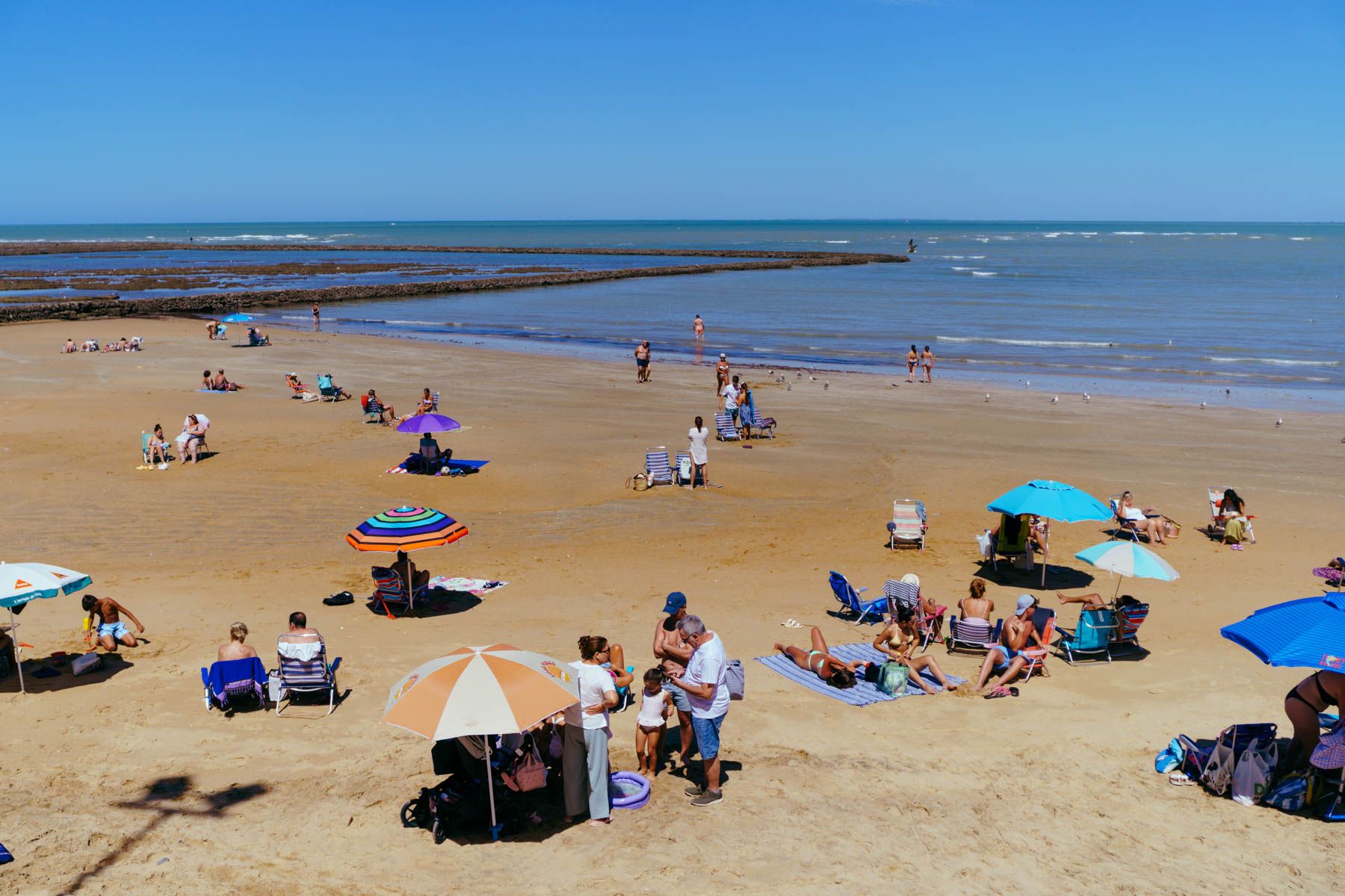 Chipiona durante el verano. Chipiona durante el verano.