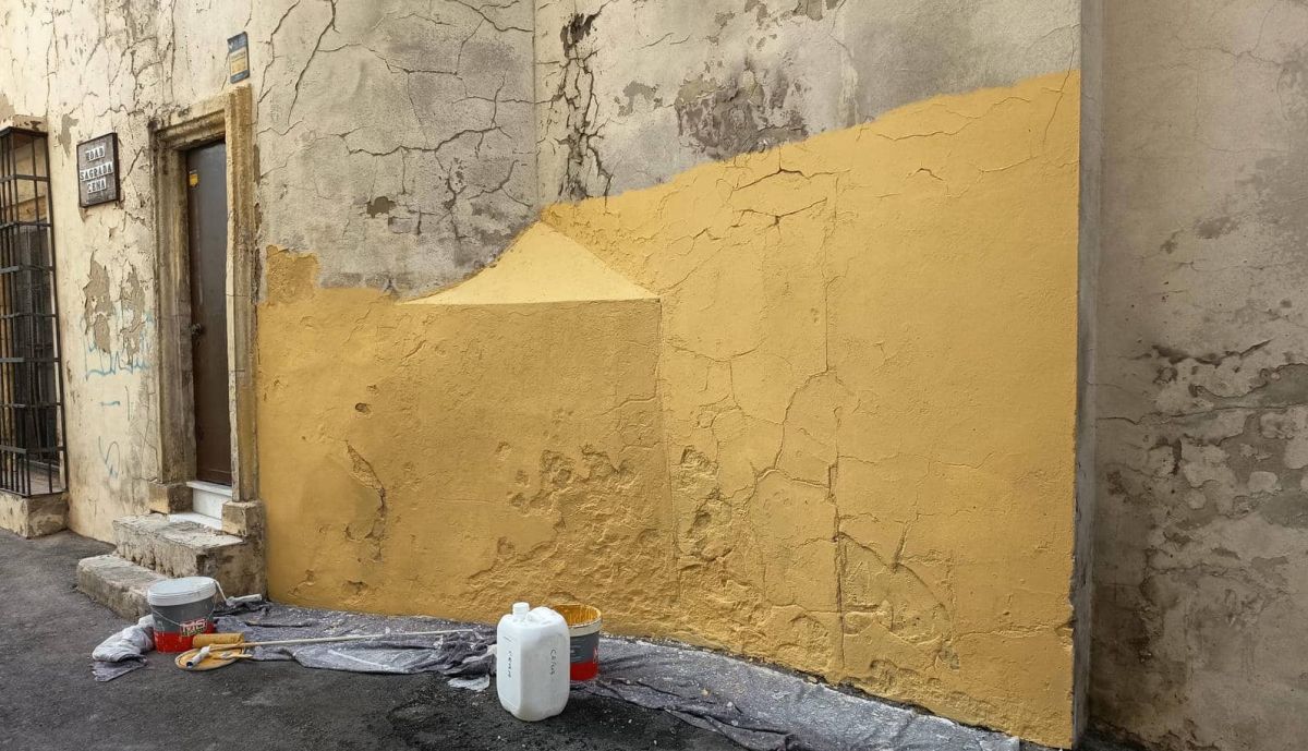 Arreglos en la zona afectada.