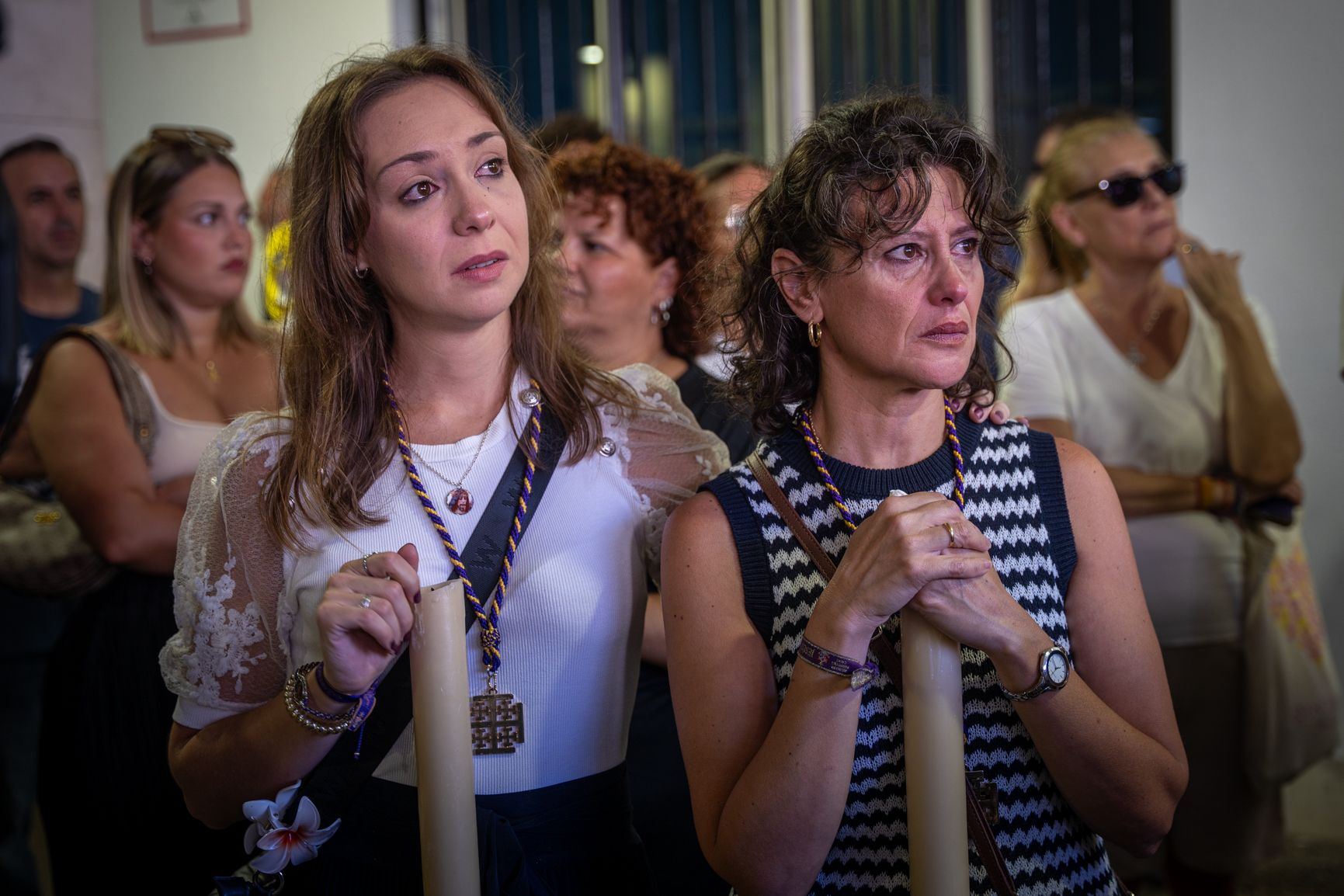 Las emosiones y sentimiento llega cuando el Nazareno llega al hospital