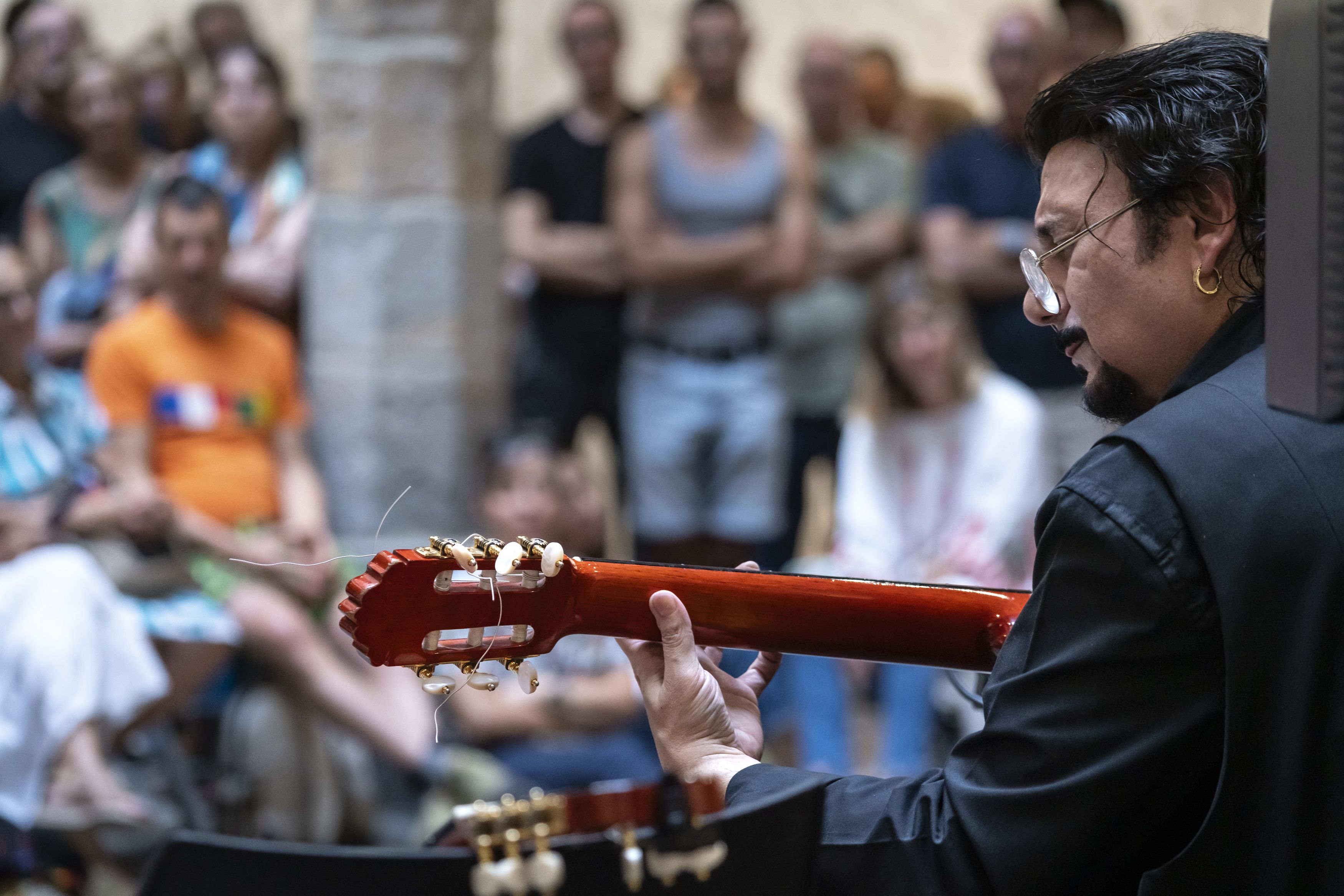 David Cerreduela durante su concierto en el Civivox Condestable en el festival Flamenco On Fire.