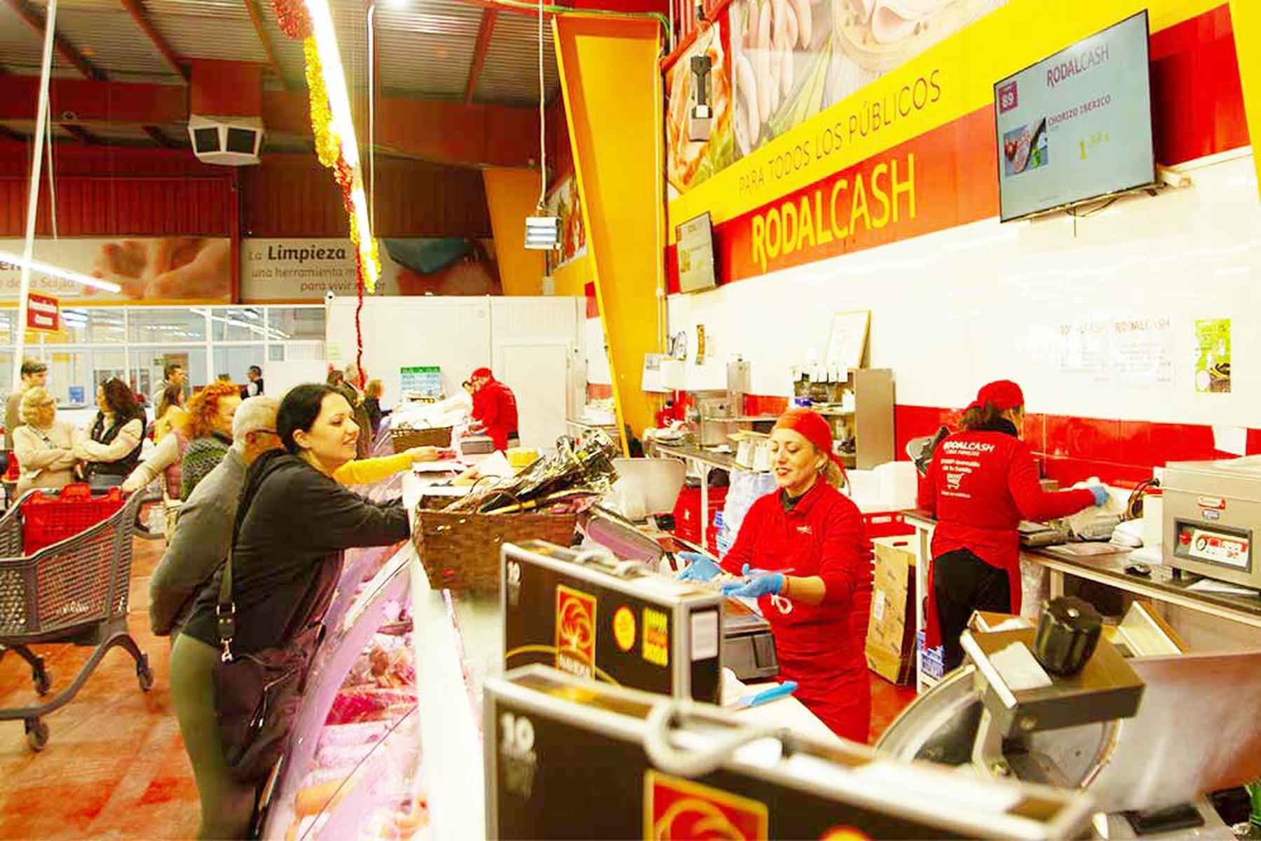 Una imagen de la carnicería de Rodalcash Jerez.